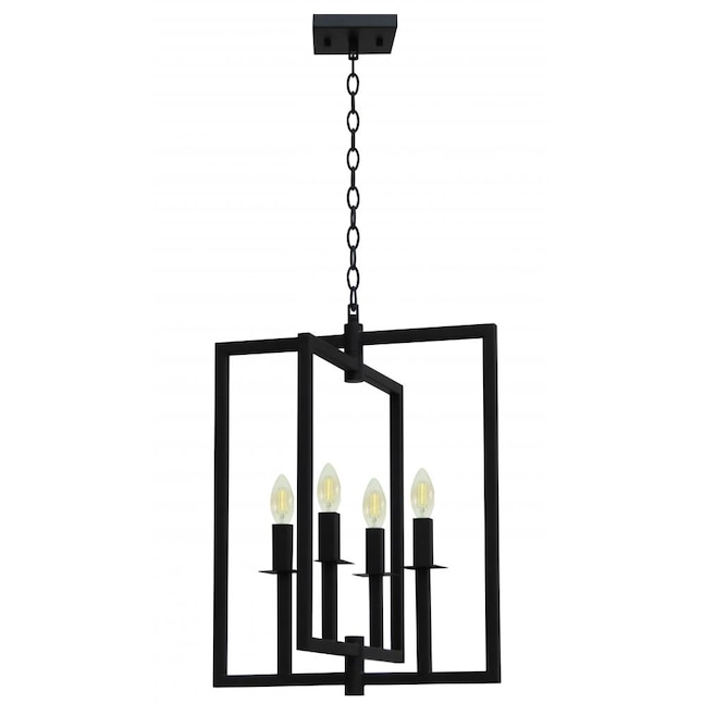 Whitfield Lighting Maxine 4 Light Black, Whitfield Lighting Industrial Chandeliers
