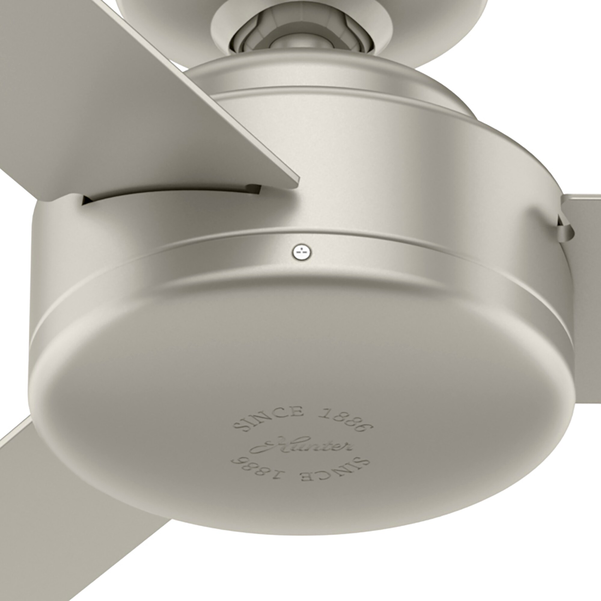 Hunter Presto 52-in Matte Nickel Indoor Ceiling Fan Wall-mounted with