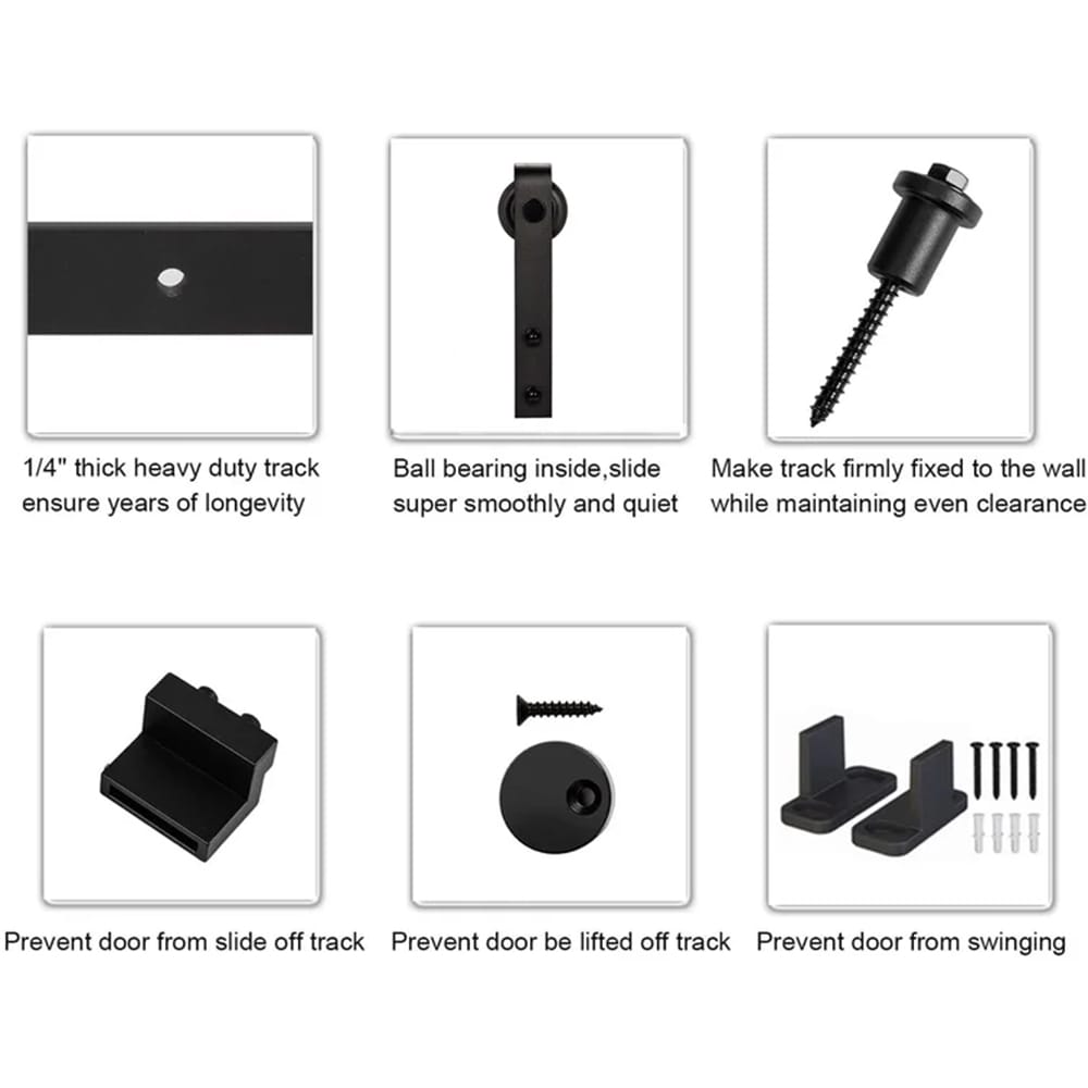 WINSOON GCM3723 Barn-Door-Roller-Kits - View #3