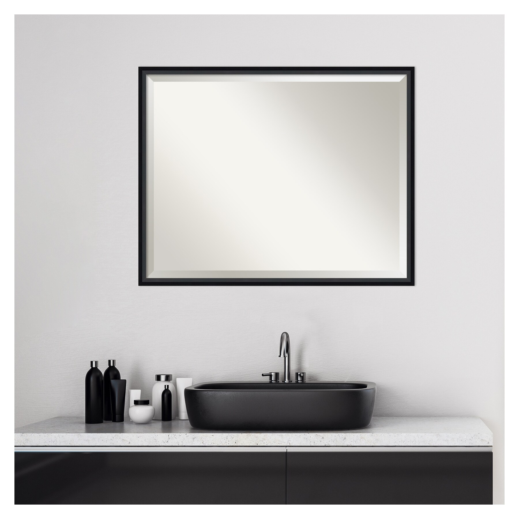 Amanti Art Lucie Black Frame Collection 29-in x 22-in Lucie Black ...