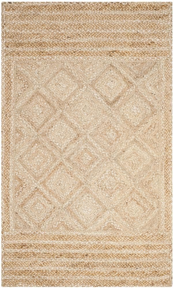 Coastal Comfort Hand-Knotted Jute 6' x 9' Natural Area Rug