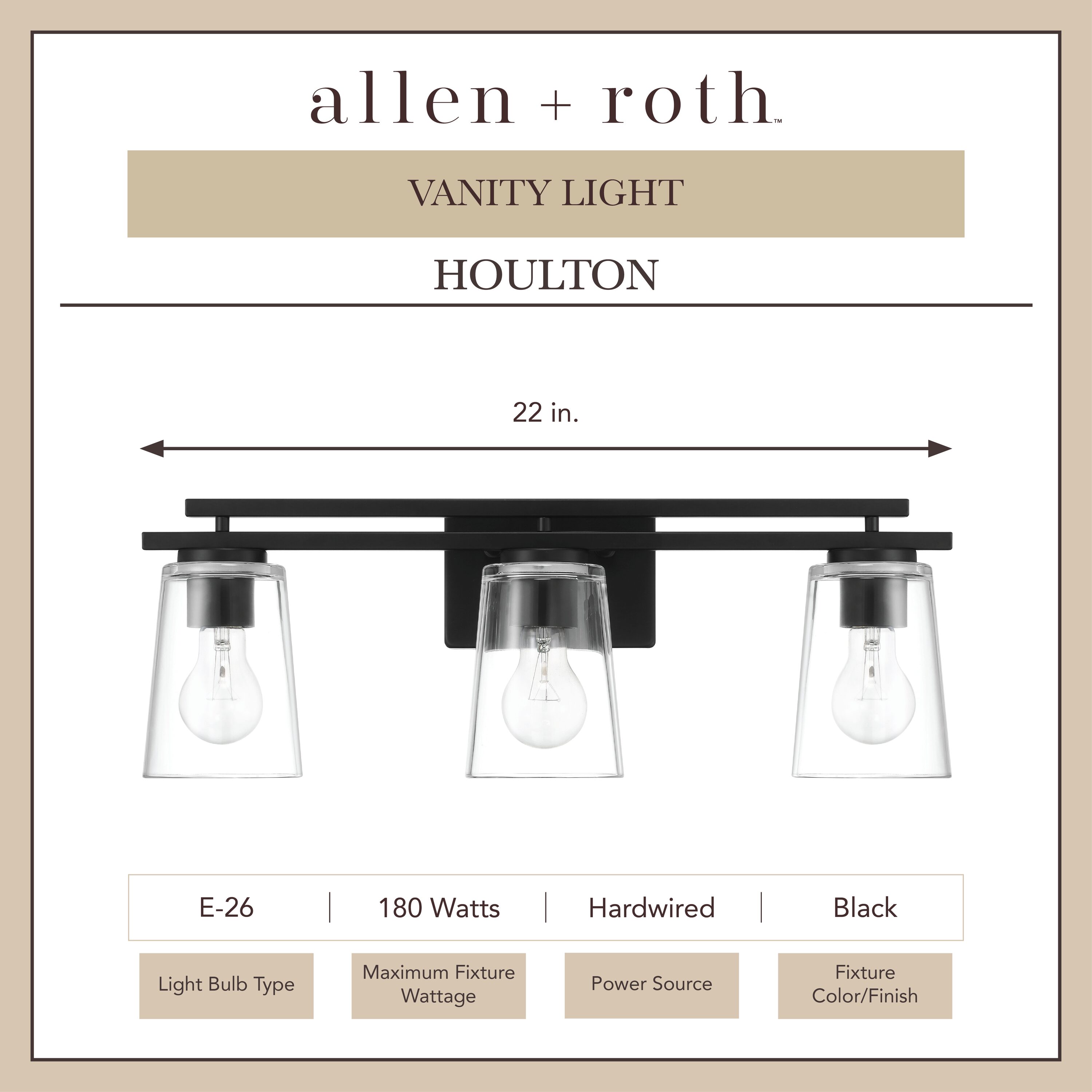 allen + roth VB231-3BK b089995 - View #3