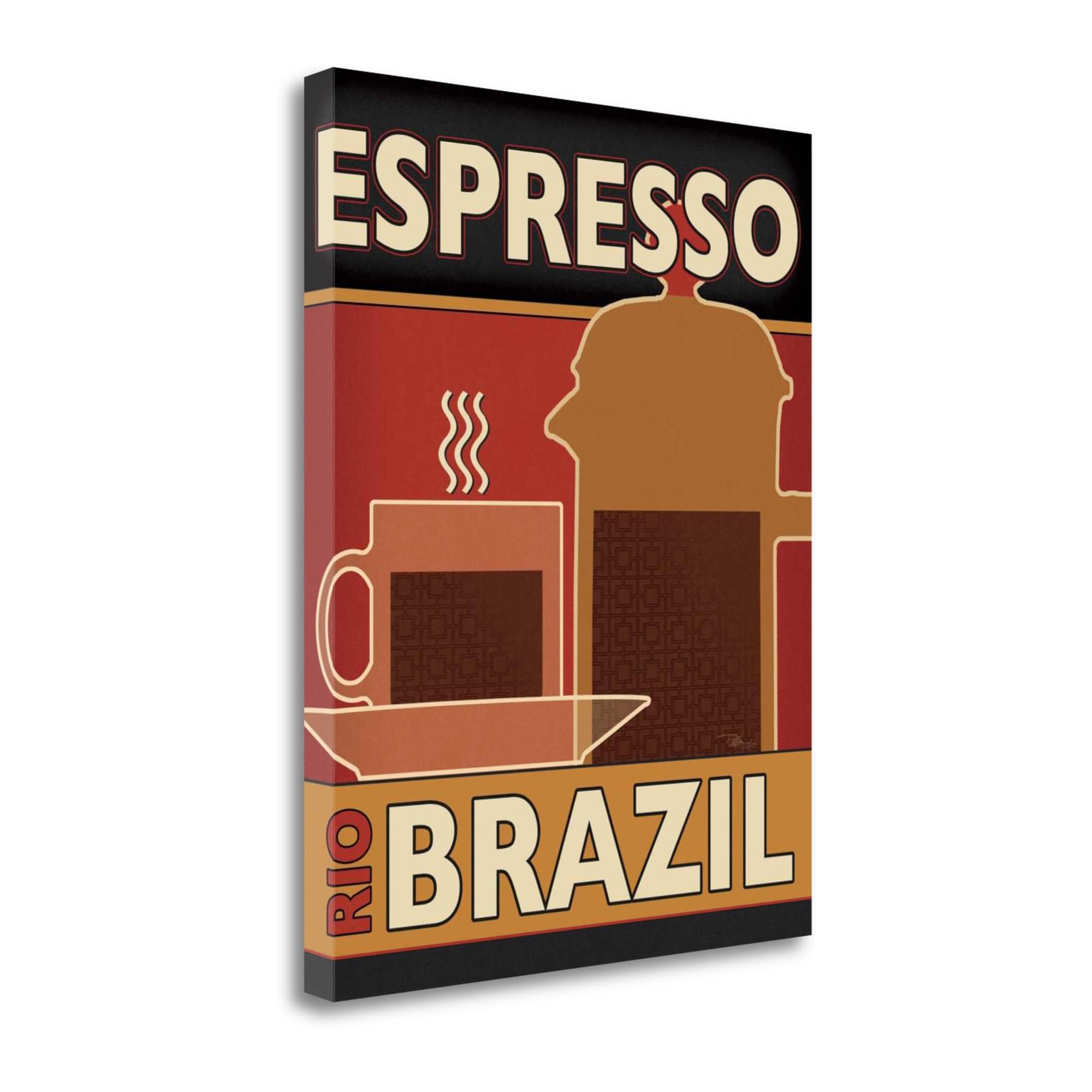 Tangletown Fine Art WA611892-1823C Deco Coffee I Pela Studio 23-in H x 18-in W Kitchen Print on Canvas