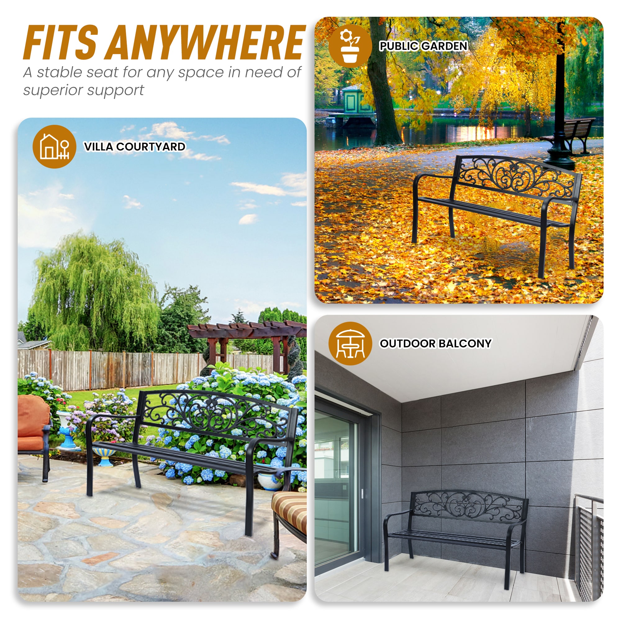 Patio Premier 2L3038 Commercial-Benches - View #6