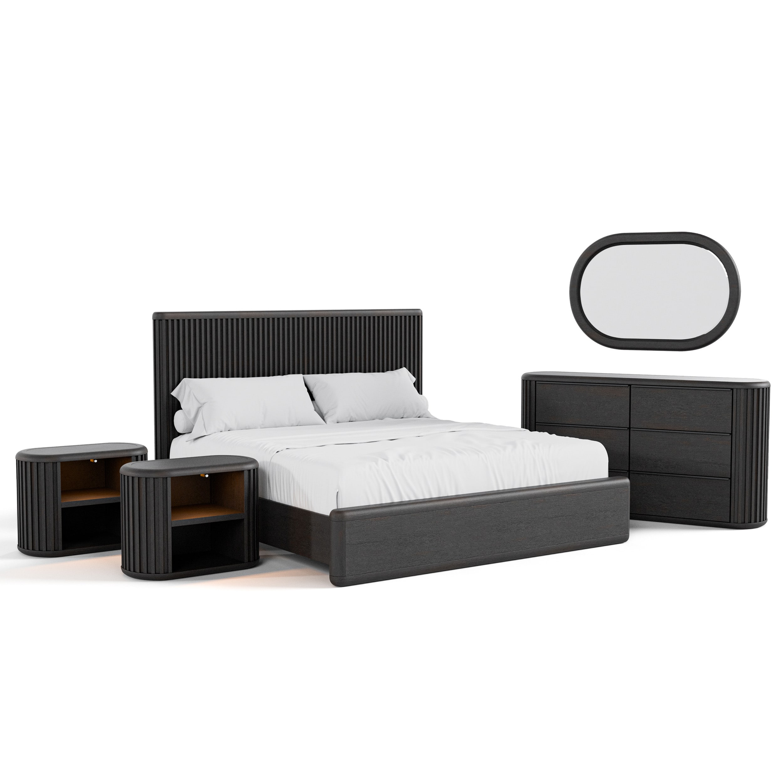Furniture of America 73000BK-QL-NDM2 Bedroom-Sets - View #2