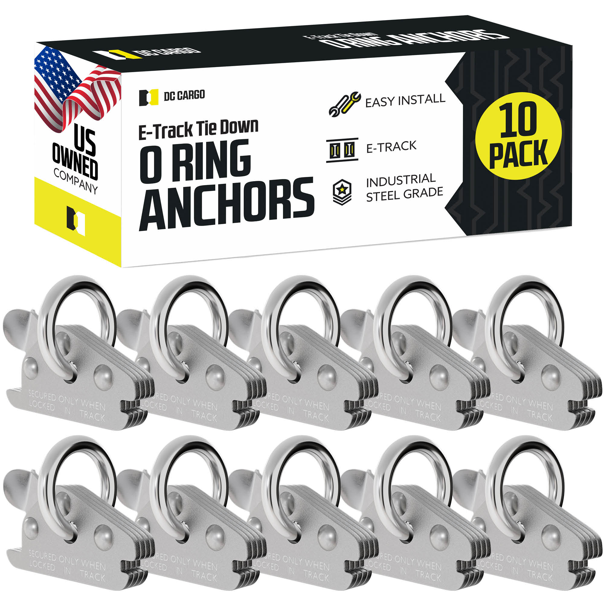 DC Cargo CRSEAFH-10 E-Track Steel E-track 10 -Pieces