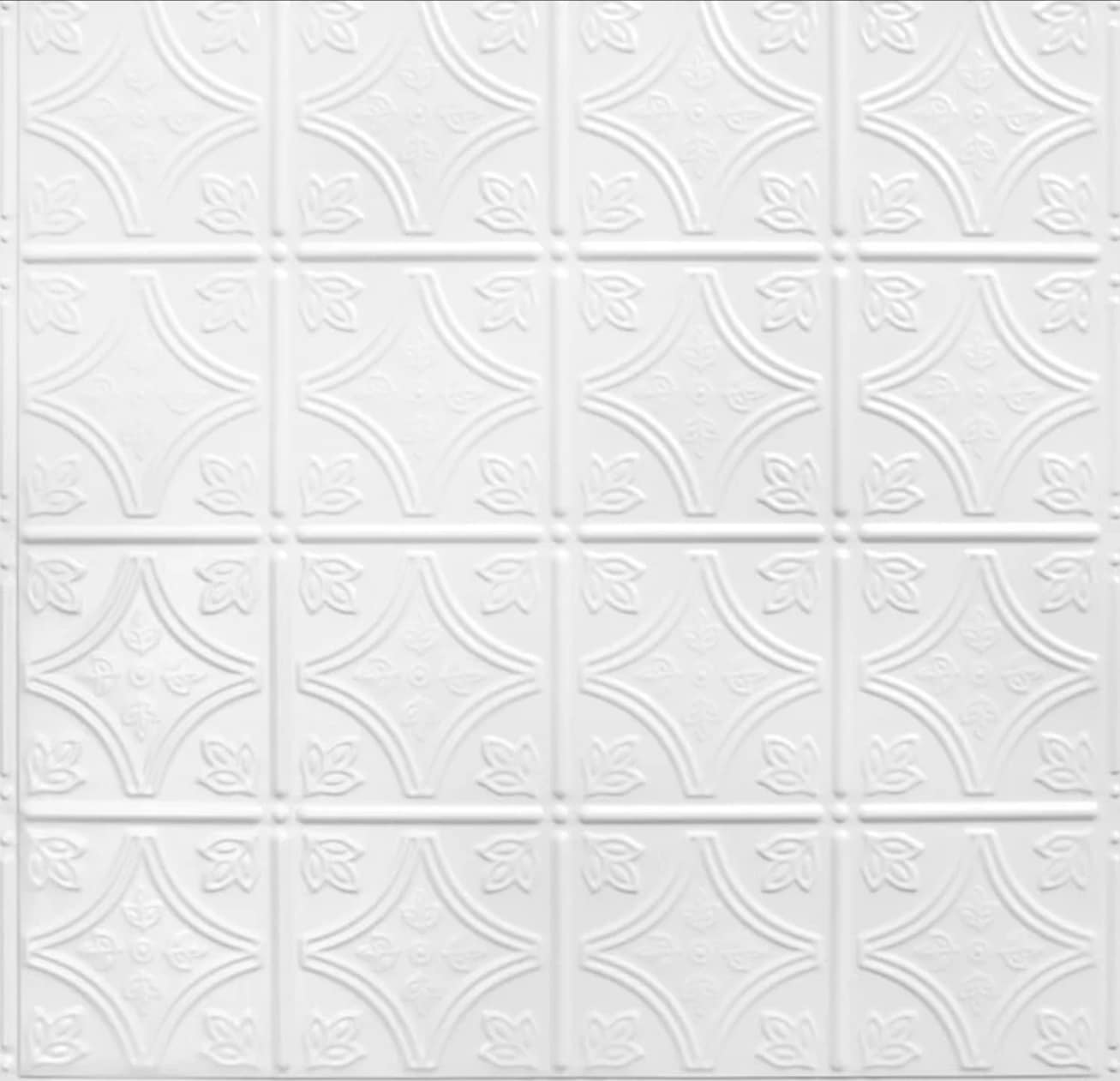 American Tin Ceilings KIT-N-P03-WBS Ceiling-Tile - View #4