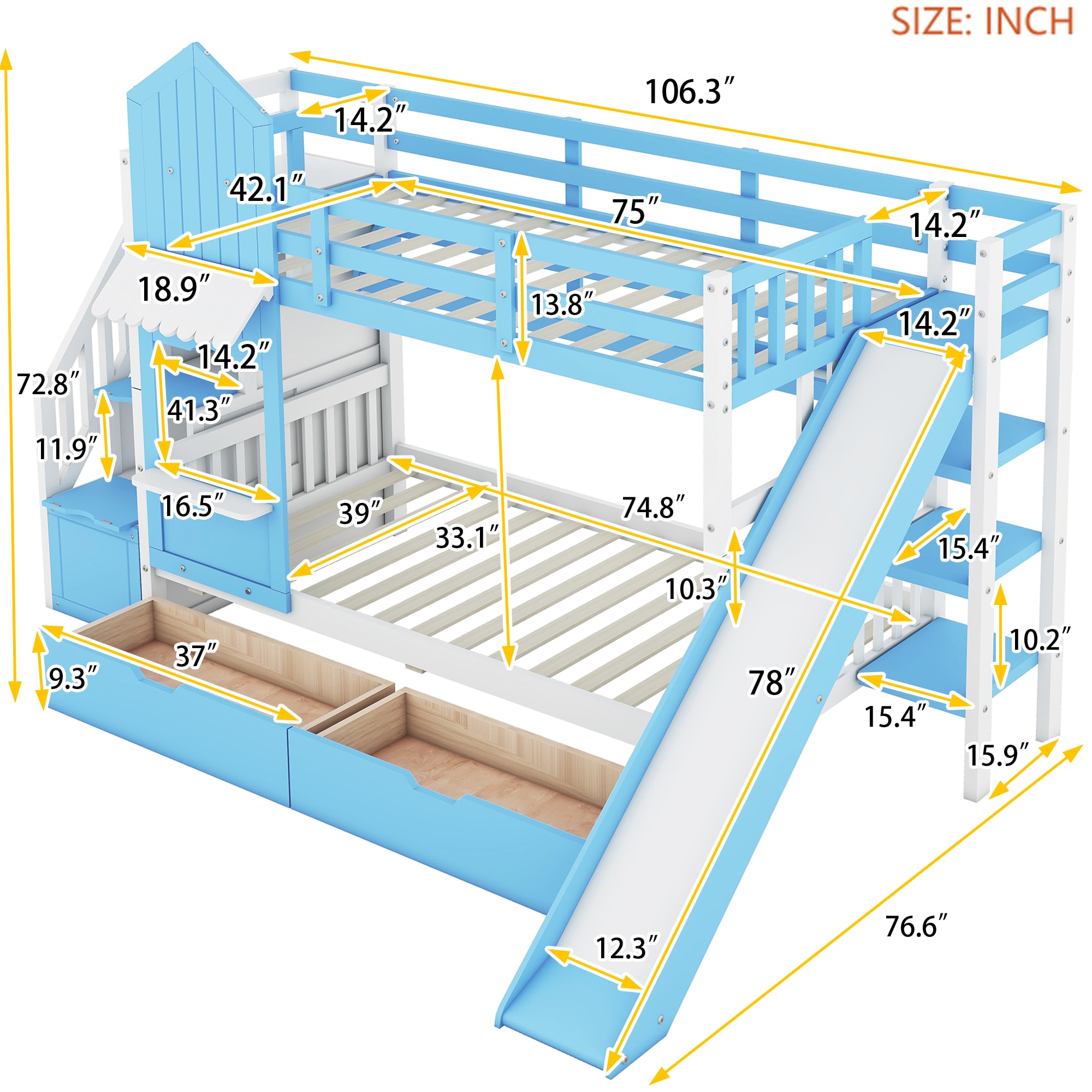 ModernLuxe L-LT000559AAC Bunk-Beds - View #3