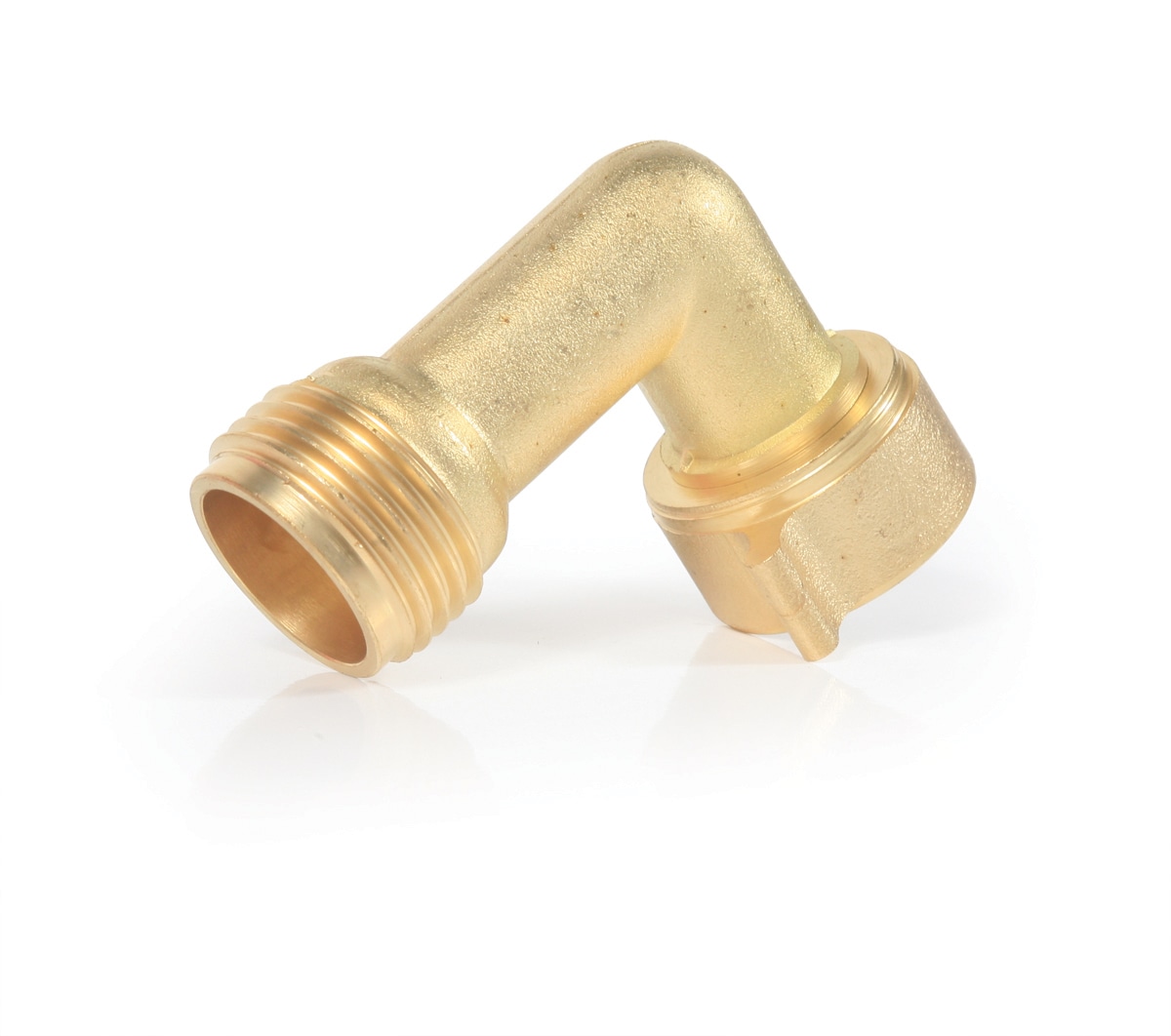 CAMCO Brass Garden Hose Quick Connectors - 90 Degree Elbow with Gripper,  Rust Resistant, Female/Male Fitting - Prevents Hose-Crimping and Strain in  the Garden Hose Quick Connectors department at