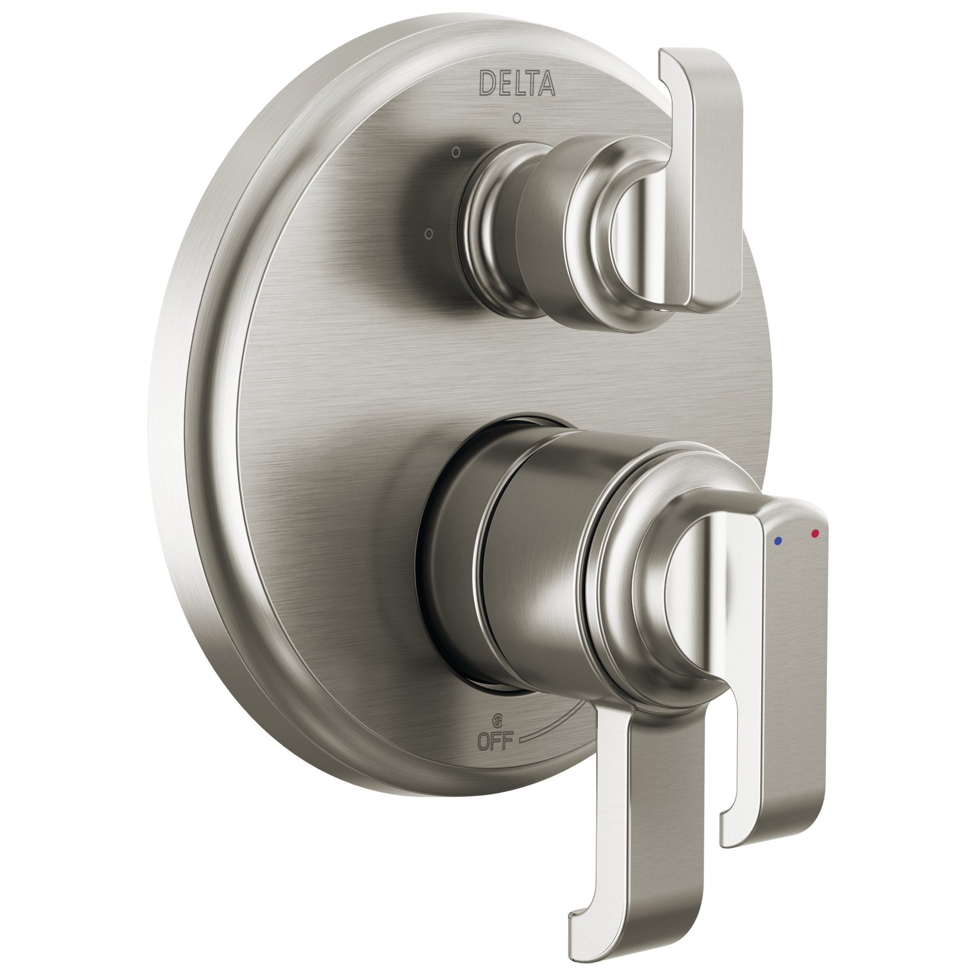 Delta T27889-SS-PR Tetra Lumicoat Stainless 3.94-Inches Universal Bathtub/Shower Diverter 0.5-Inches -ID