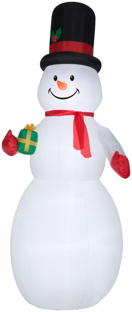 Gemmy 10-ft Lighted Snowman Christmas Inflatable at Lowes.com