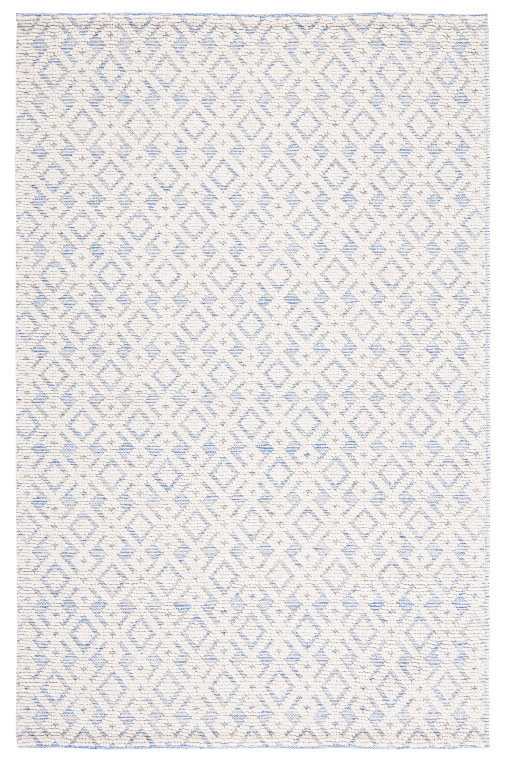 Safavieh Vermont 102 Ivory/Blue Contemporary 4ft x 6ft Small Rectangle ...