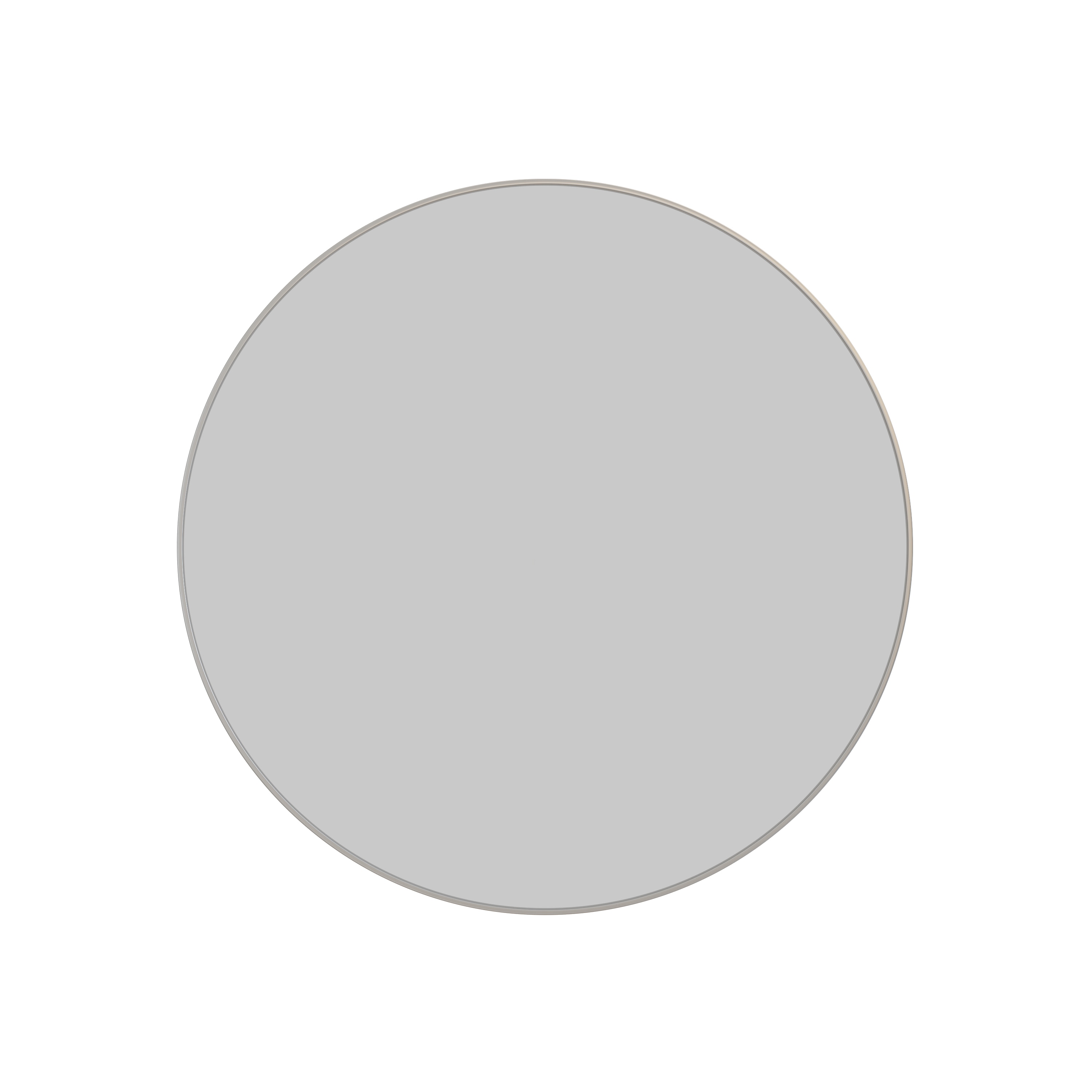 Glass Warehouse SF-R-32-BN Leia 32-Inches W x 32-Inches H Round Brushed Nickel Framed Vanity Mirror