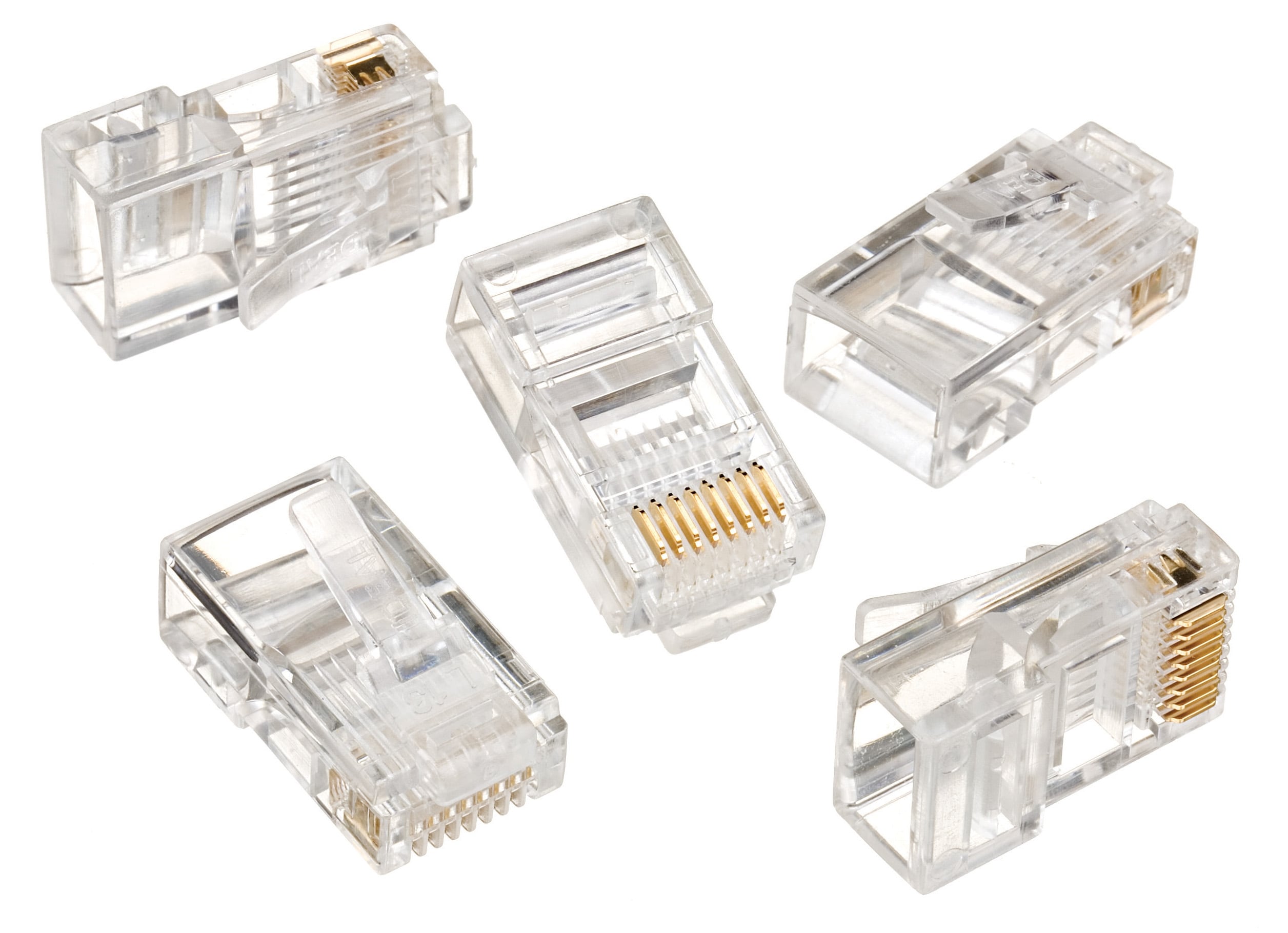 IDEAL 10-Pack Cat5e Rj45 Modular Plug in the Voice & Data Connectors  department at