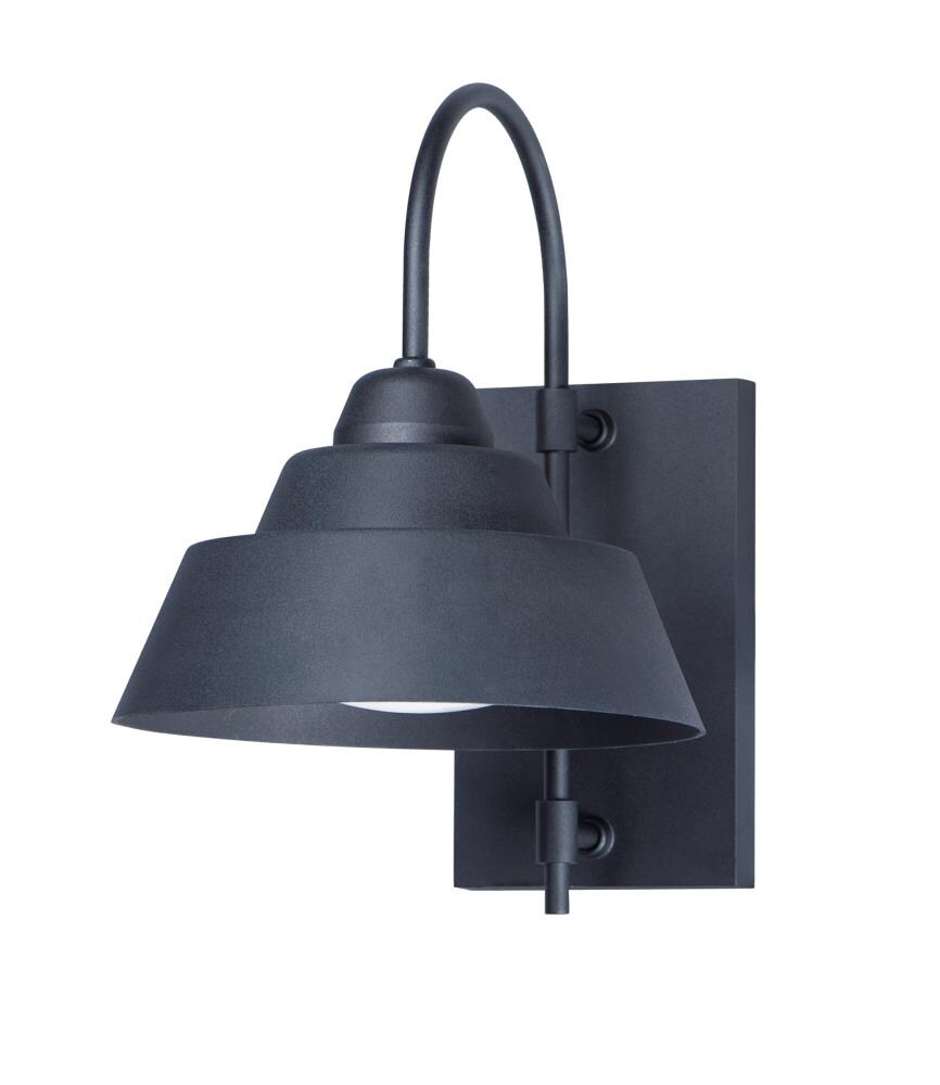 Maxim Lighting 10104BK Shoreline 1 -Light 15-in H Matte Black Hardwired Outdoor Wall Light