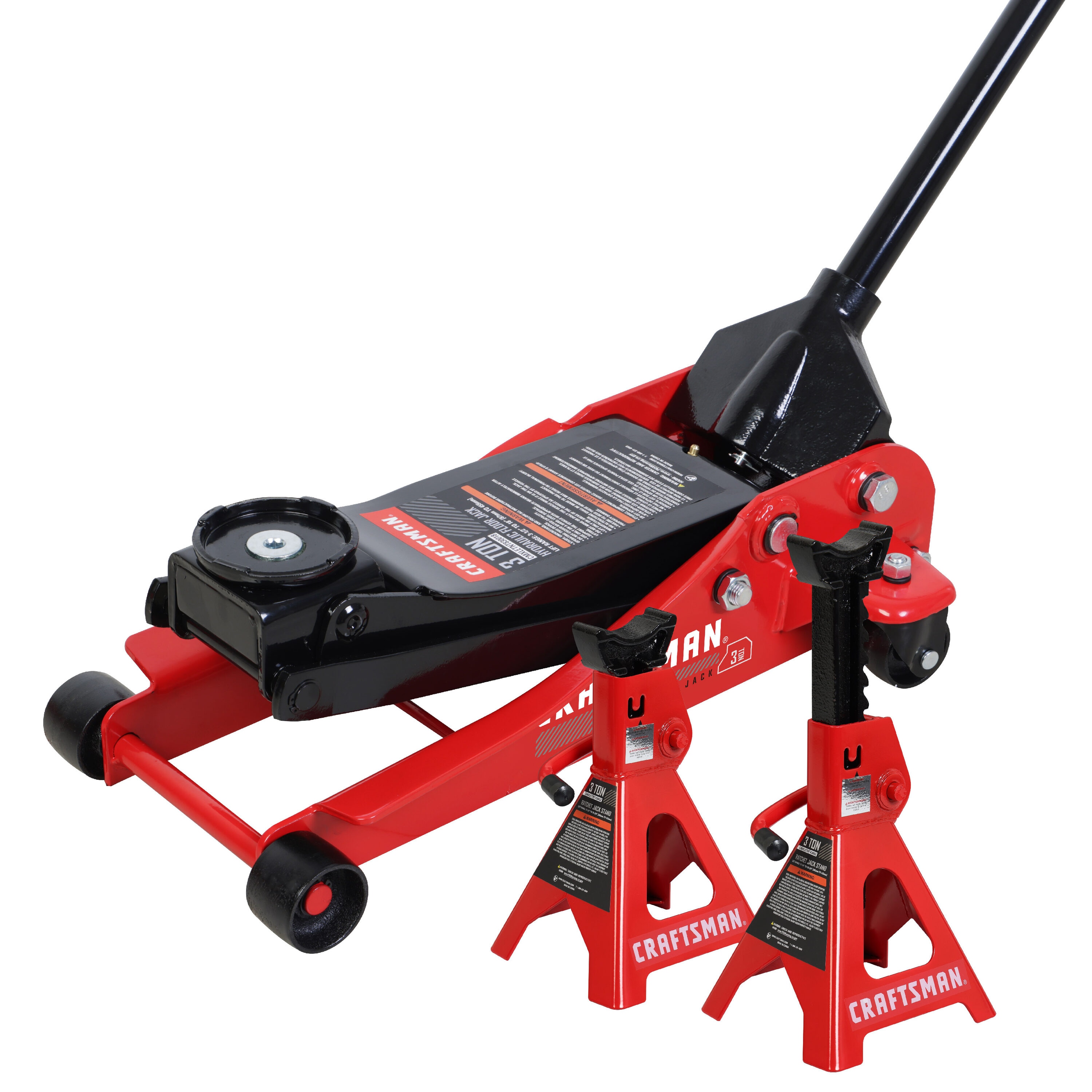 CRAFTSMAN Black 3-Ton Steel Hydraulic Floor Jack in the Jacks department at