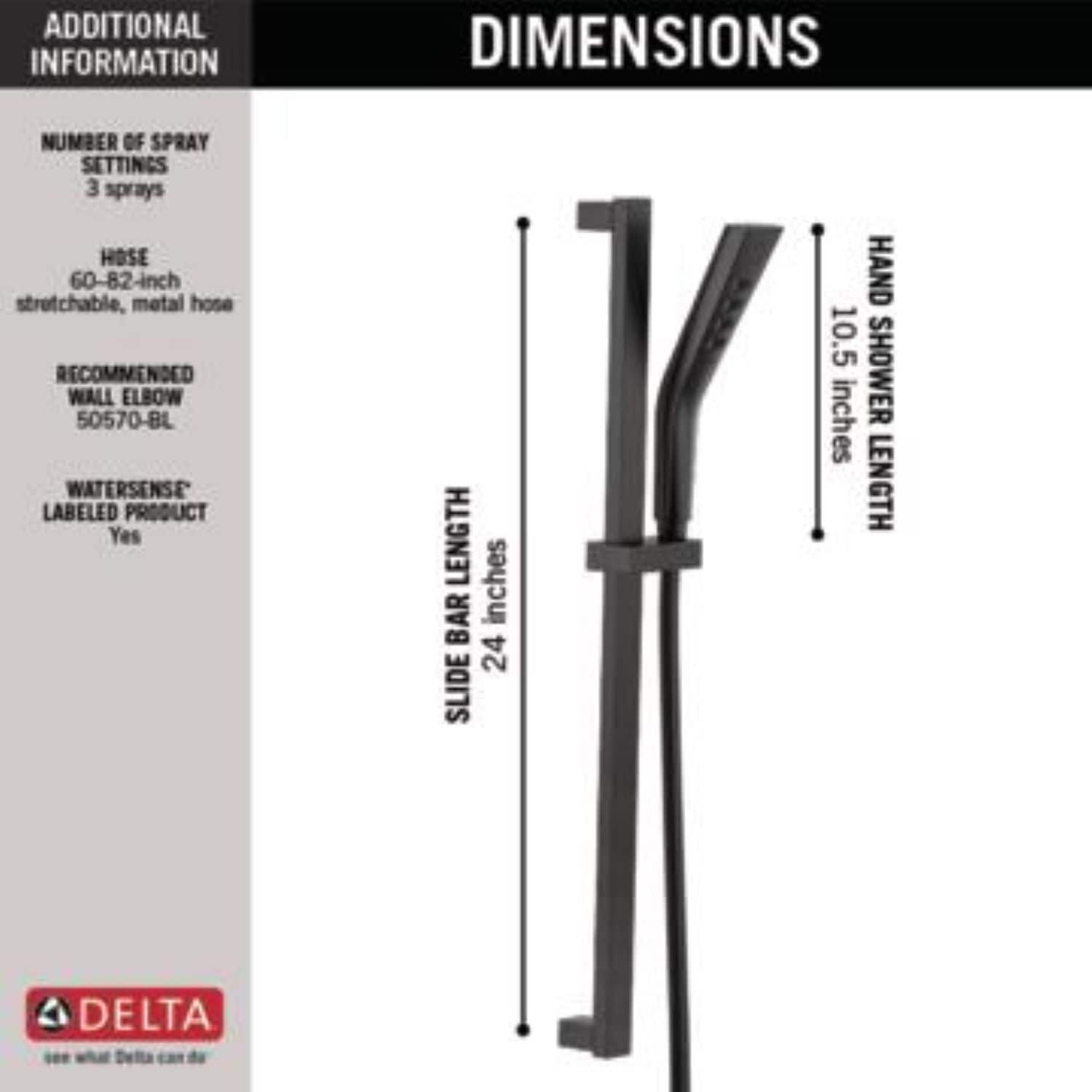 Delta 51799-BL Fixed-Showerhead - View #3