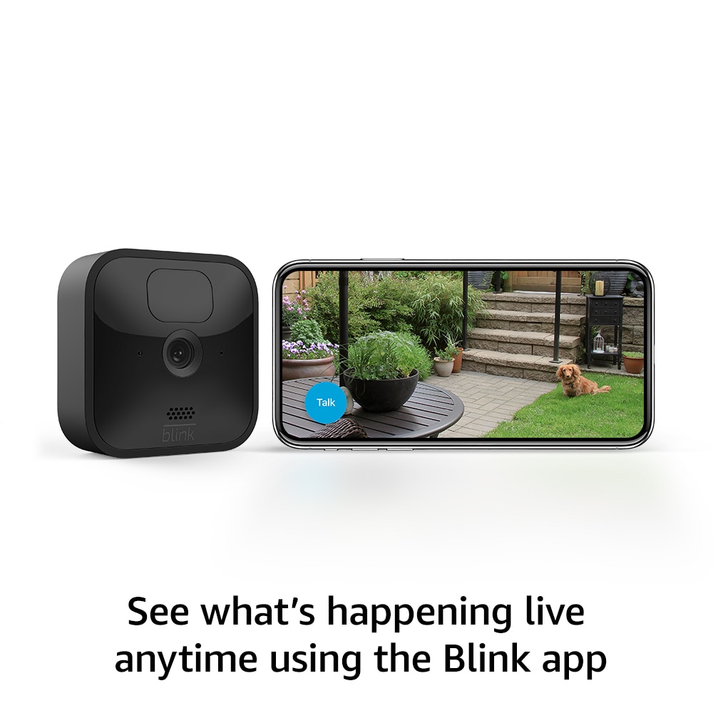 Blink Battery-operated Wireless Outdoor Garage Security Camera (2-Pack) -  Black (3rd Gen) in the Security Cameras department at