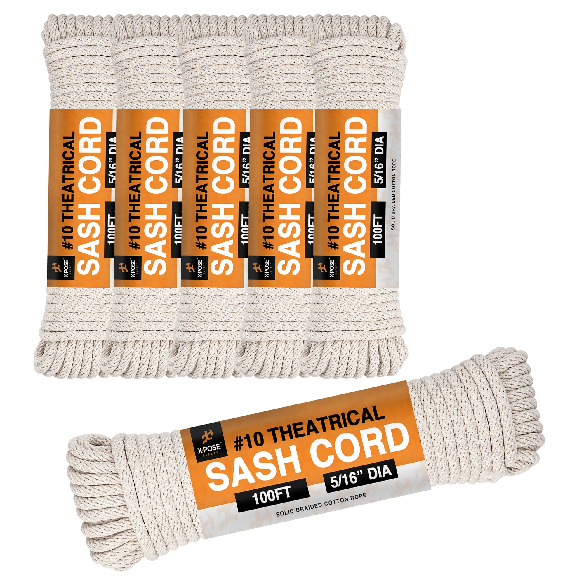 XPOSE SAFETY WSC516-100-6-X-S 0.3125-in x 100-ft Nylon Rope (By-the-Roll)