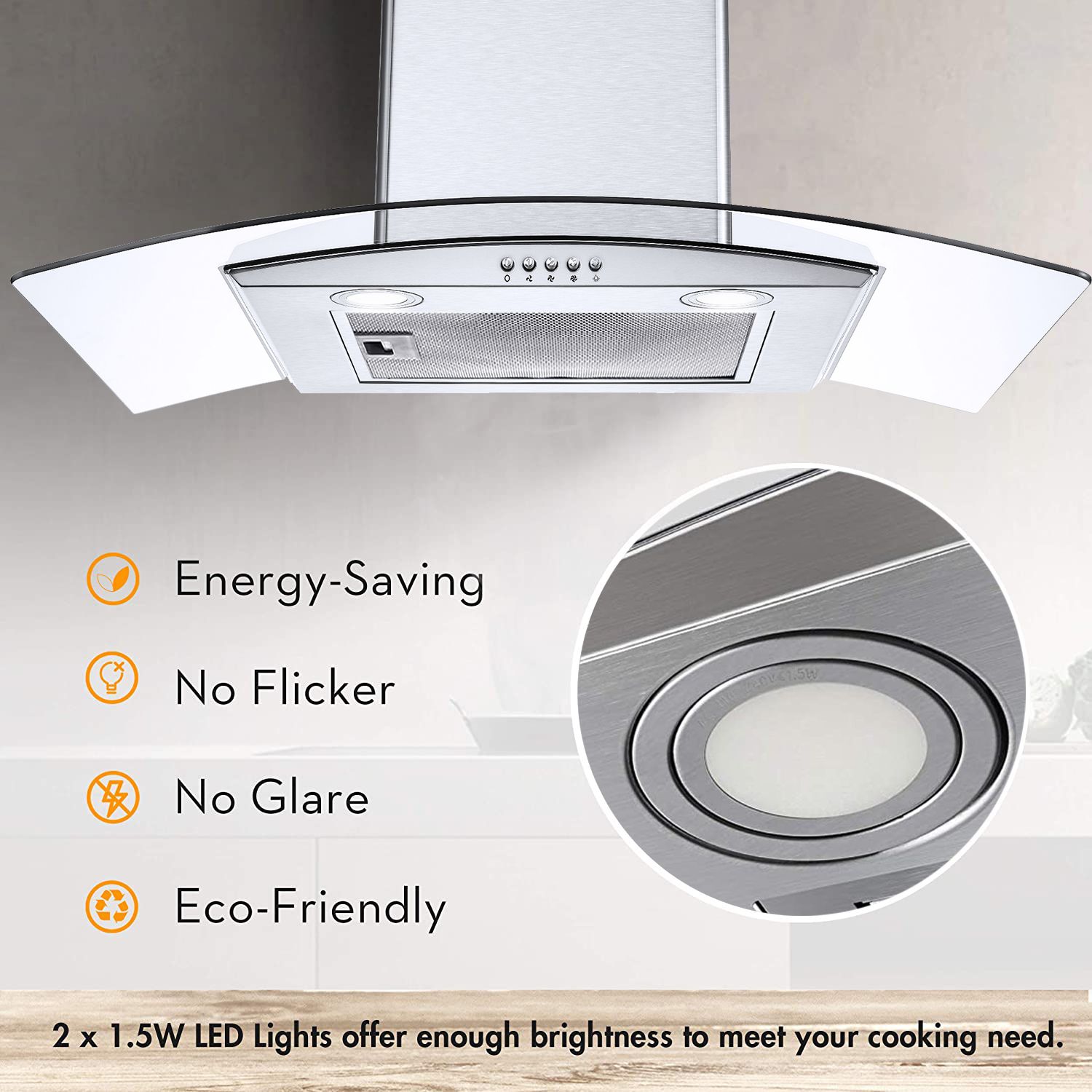 CESICIA RBI-95 Wall-Mounted-Range-Hoods - View #7