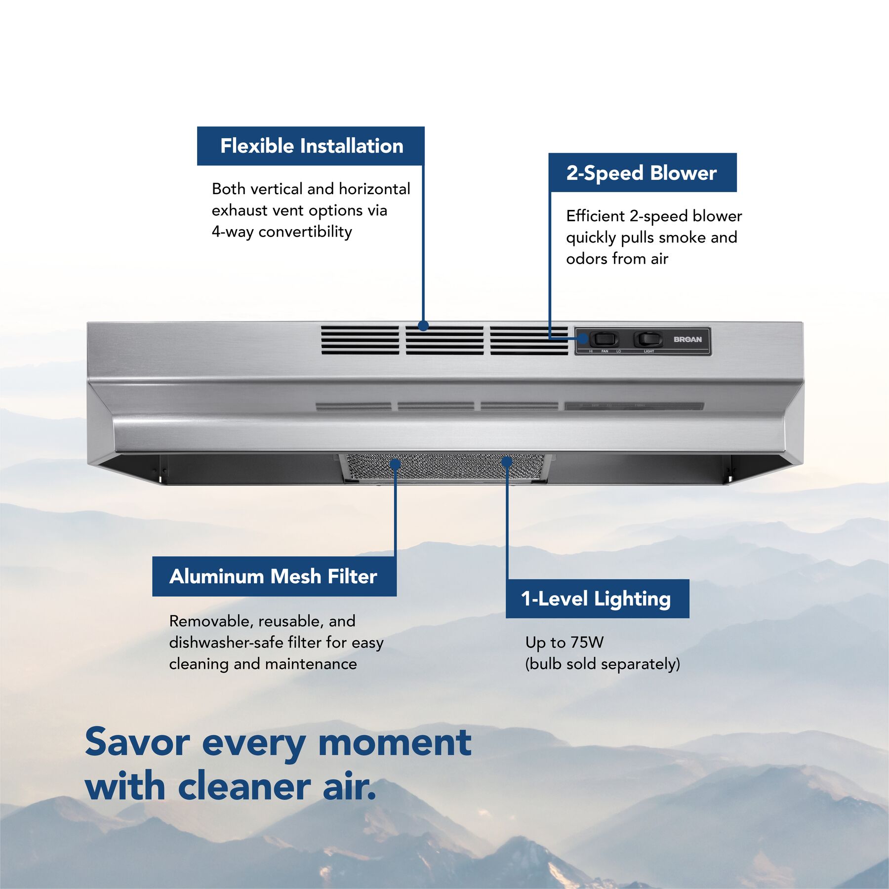 Broan F4030SF Undercabinet-Range-Hoods - View #4