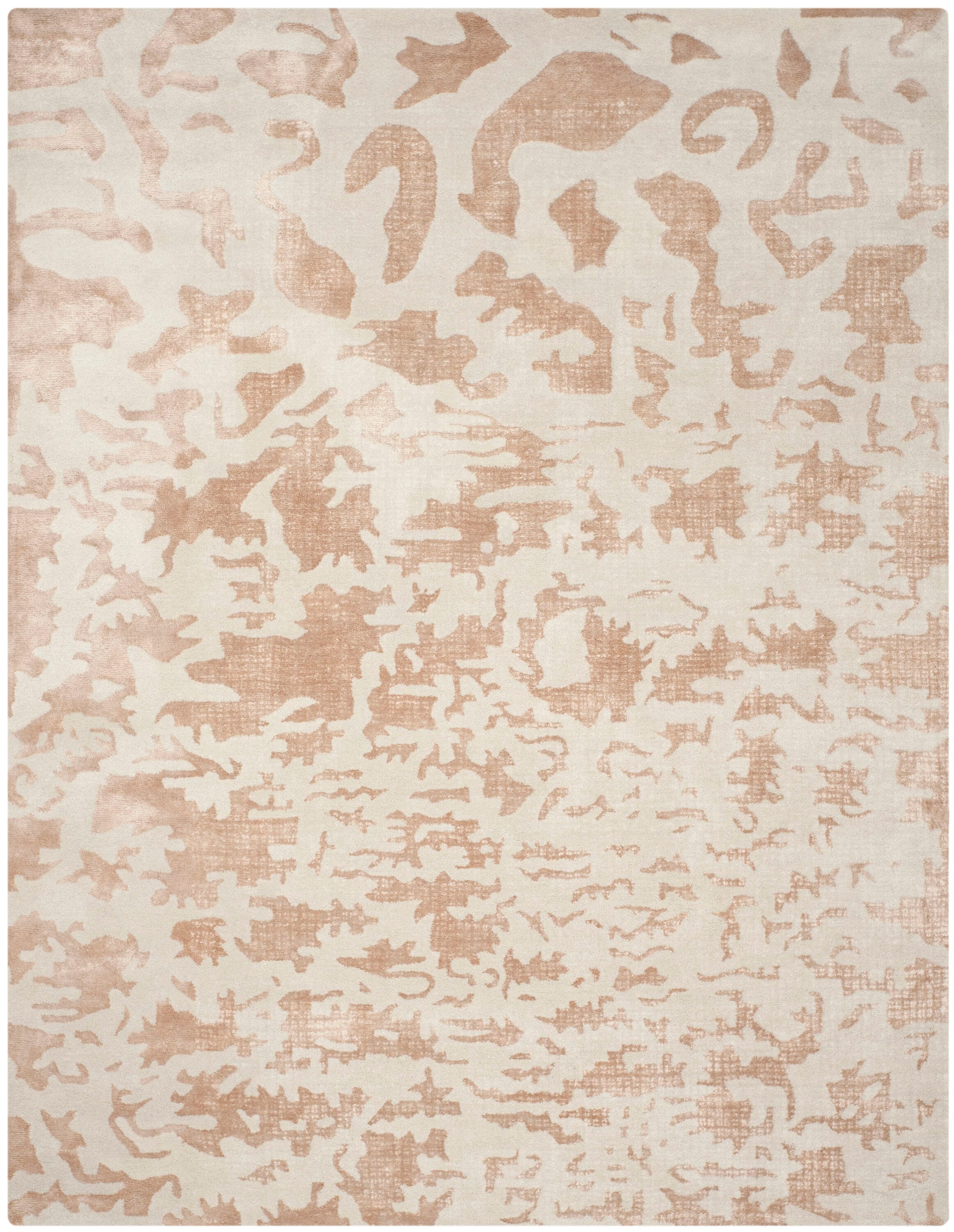 Safavieh SOH525A-8 Soho Lorenz 8 x 10 (ft) Tufted Wool Ivory Rectangular Indoor Abstract Area rug