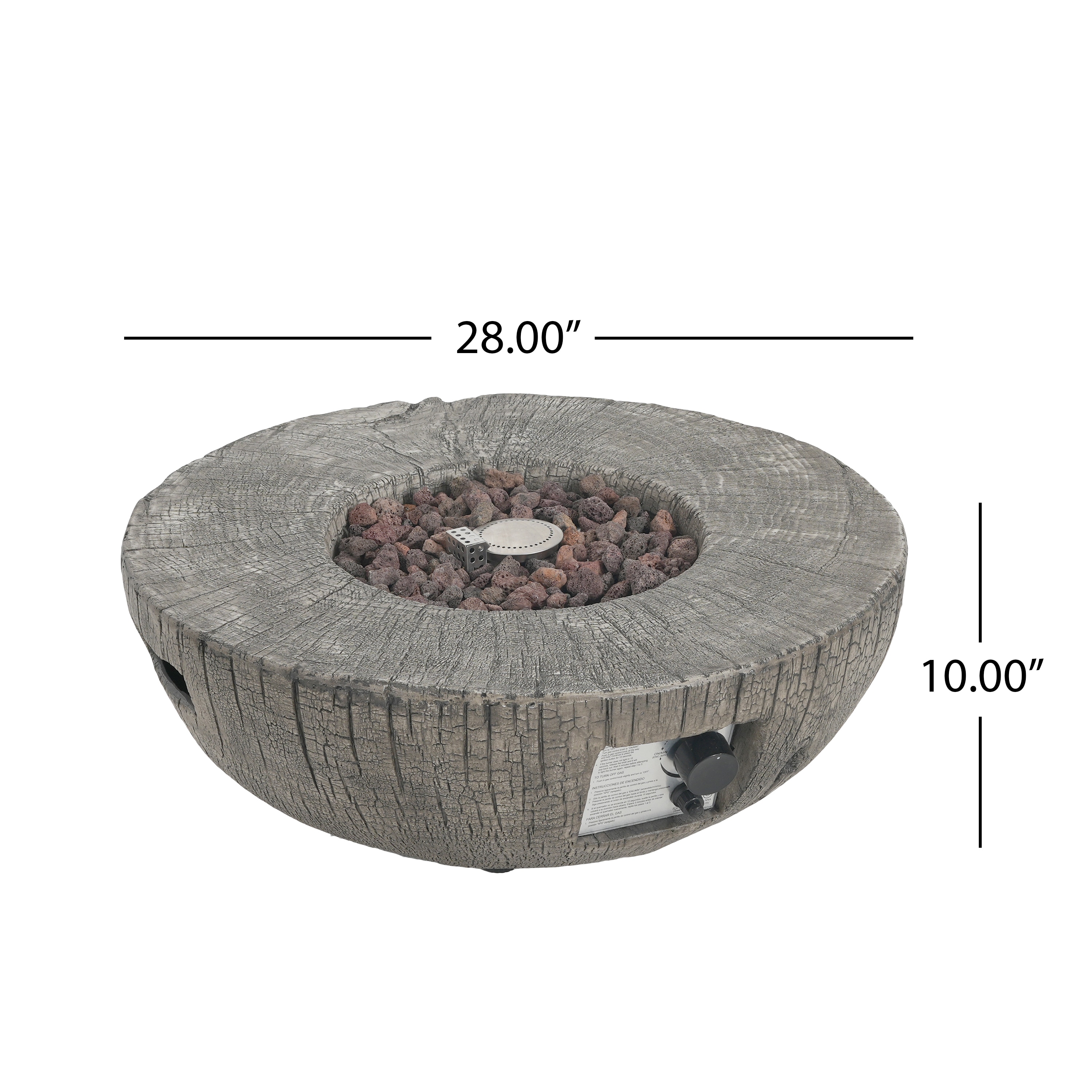 Christopher Knight Home 333637 Outdoor-Gas-Firepits - View #2