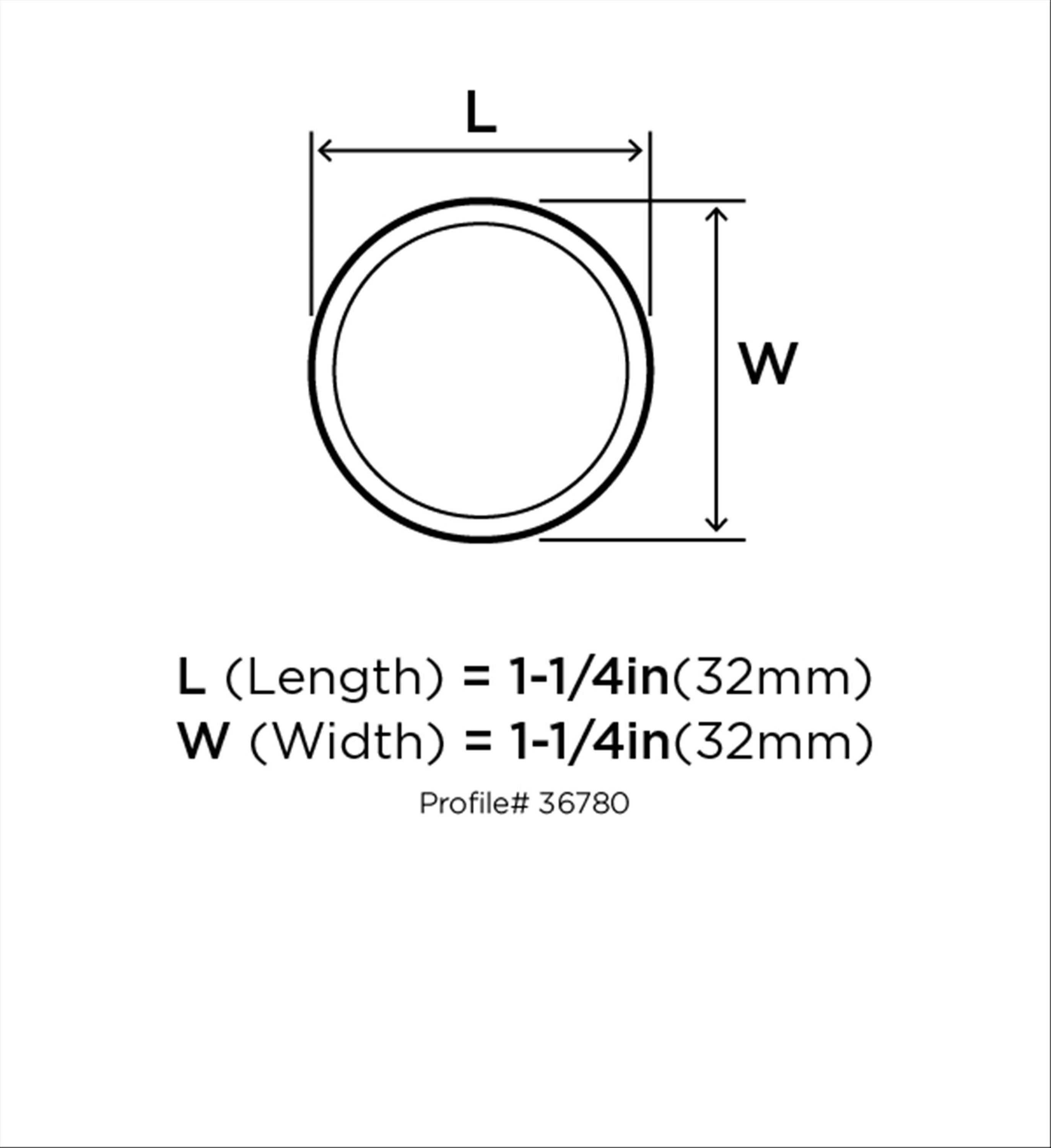 Matte Black Round Modern Cabinet Knob with Mounting Hardware