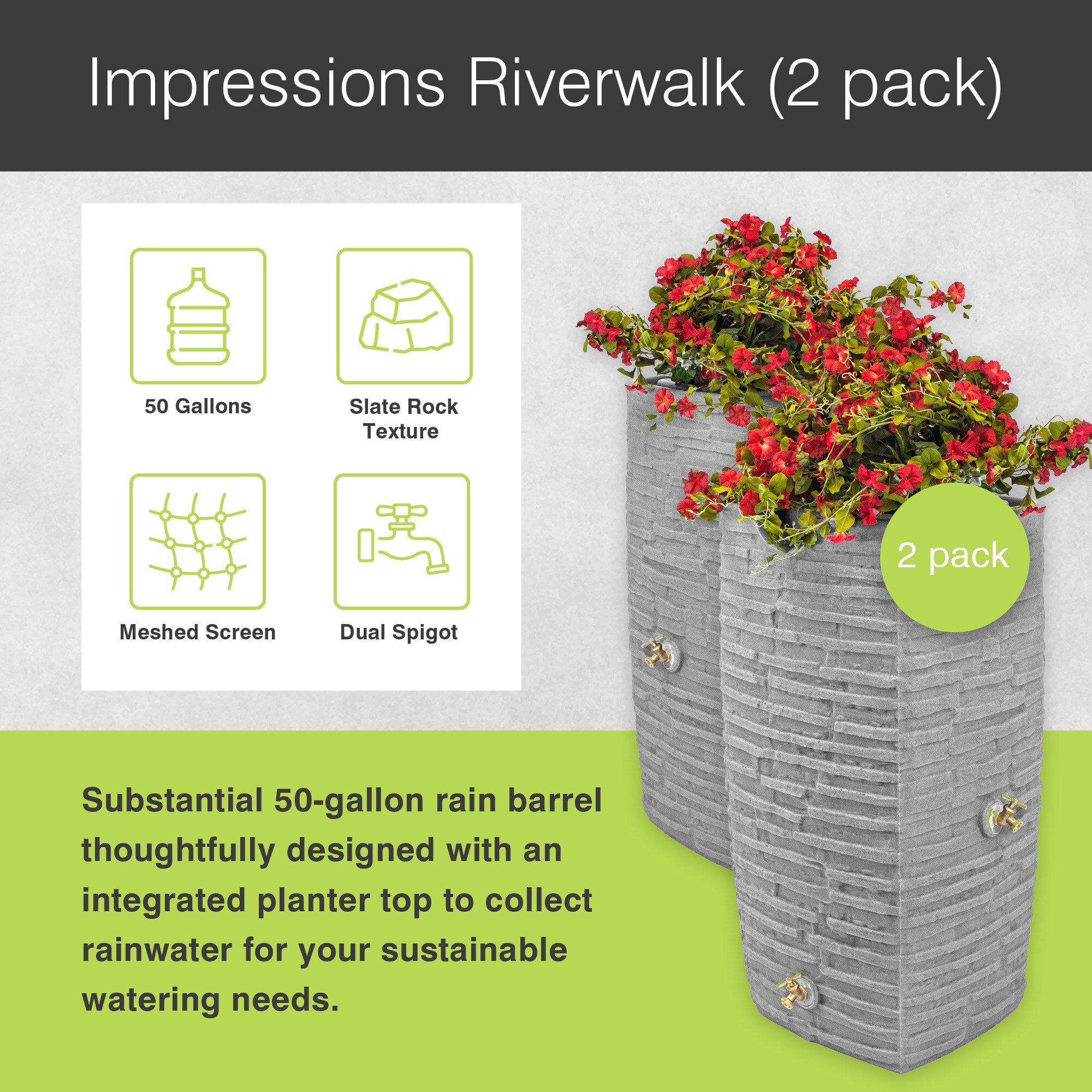 Good Ideas 393831 Rain-Barrels - View #2