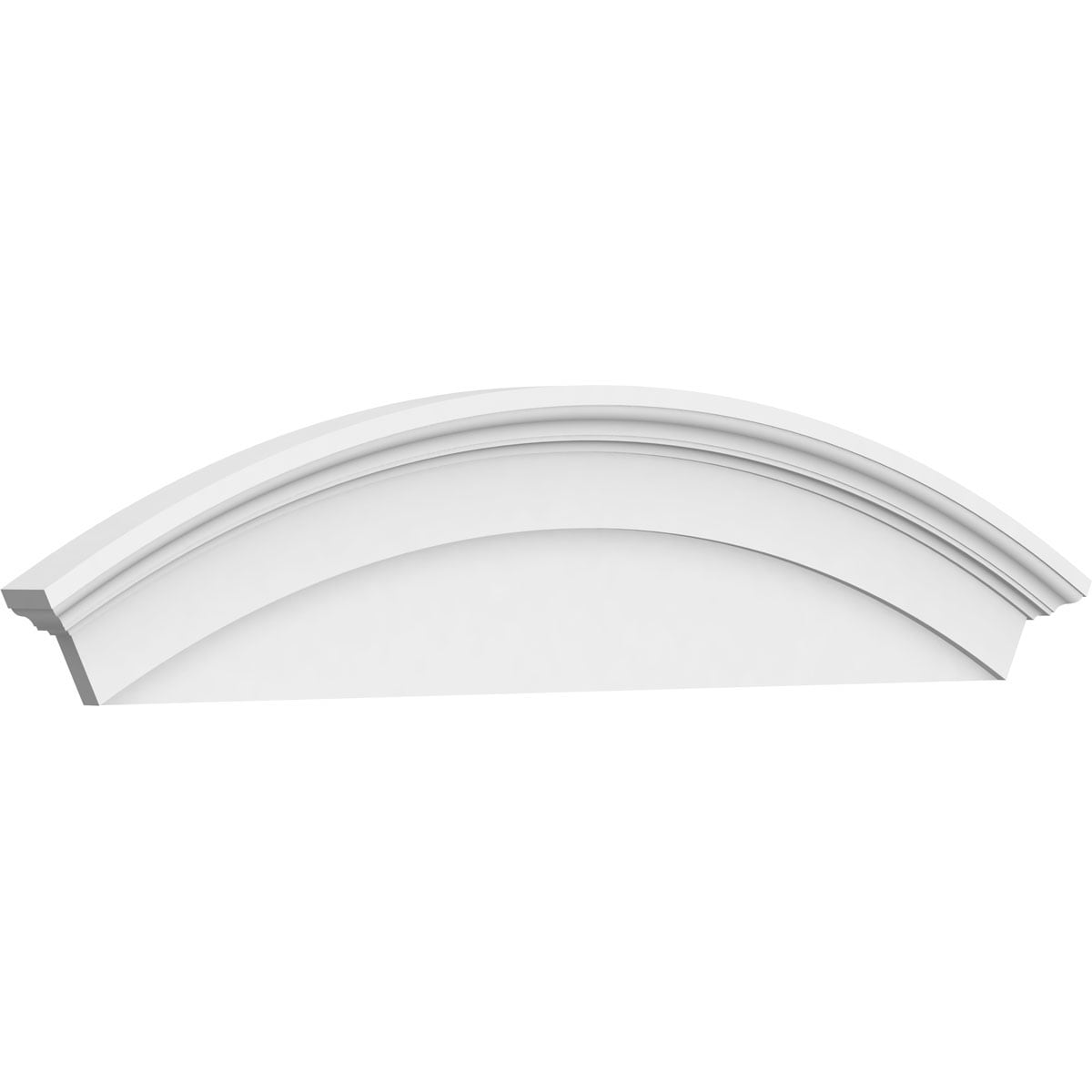 Ekena Millwork PEDP060X140ARD00 60-in W x 14-in L PVC Pediment