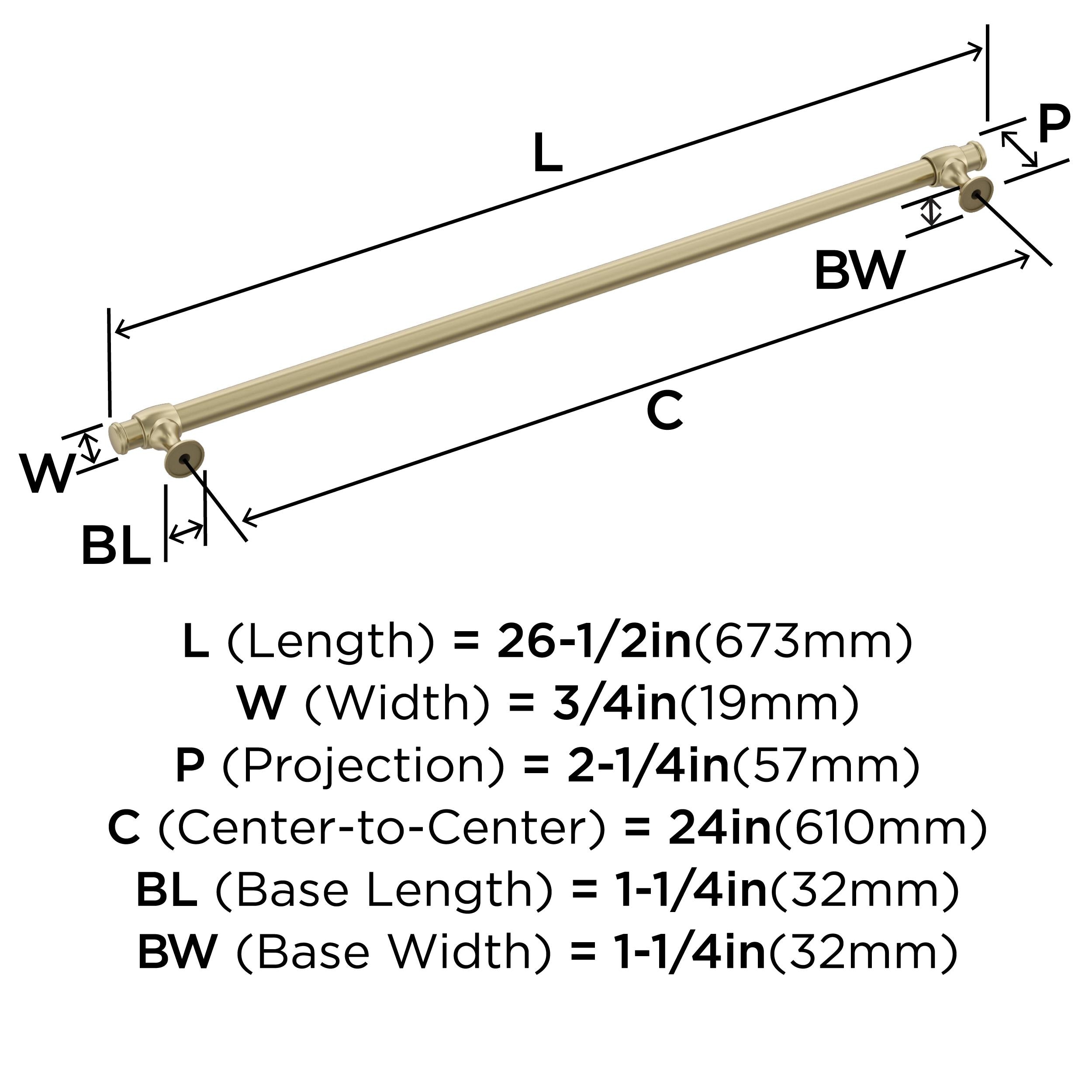Amerock BP54067BBZ Cabinet-Pulls - View #5