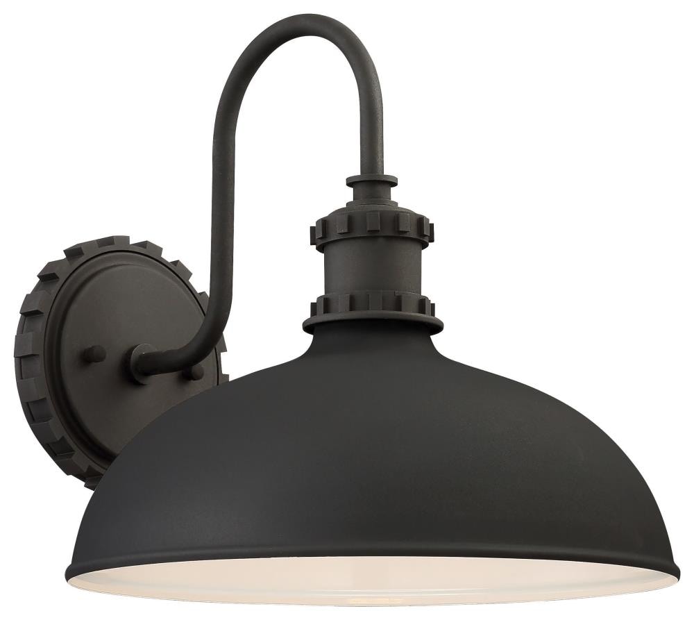 Minka Lavery 71251-66 Escudilla 1 -Light 11.75-in H Matte Black Hardwired Dark Sky Outdoor Wall Light
