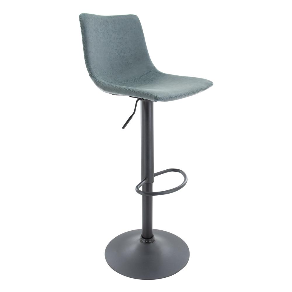 Leisuremod BG3213119 Tilbury Modern Adjustable Bar Stool With Footrest  360Degree Swivel