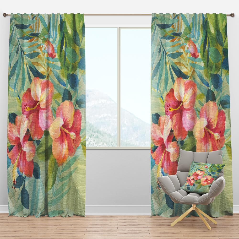 Designart CTN30231-52-120 120-Inches Pink Room darkening Thermal lined Rod pocket Single curtain panel