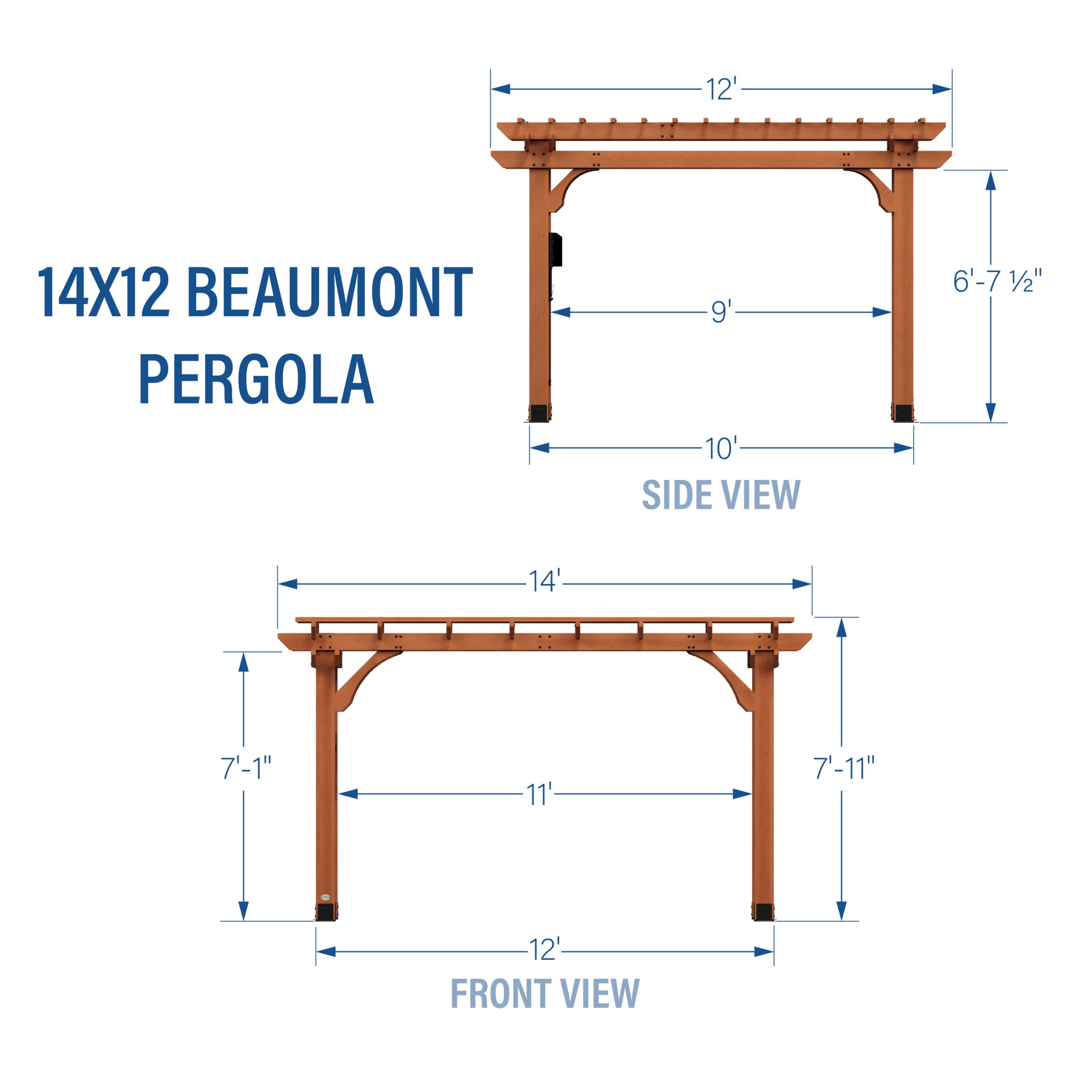 Backyard Discovery 2101555COM Pergolas-2 - View #3