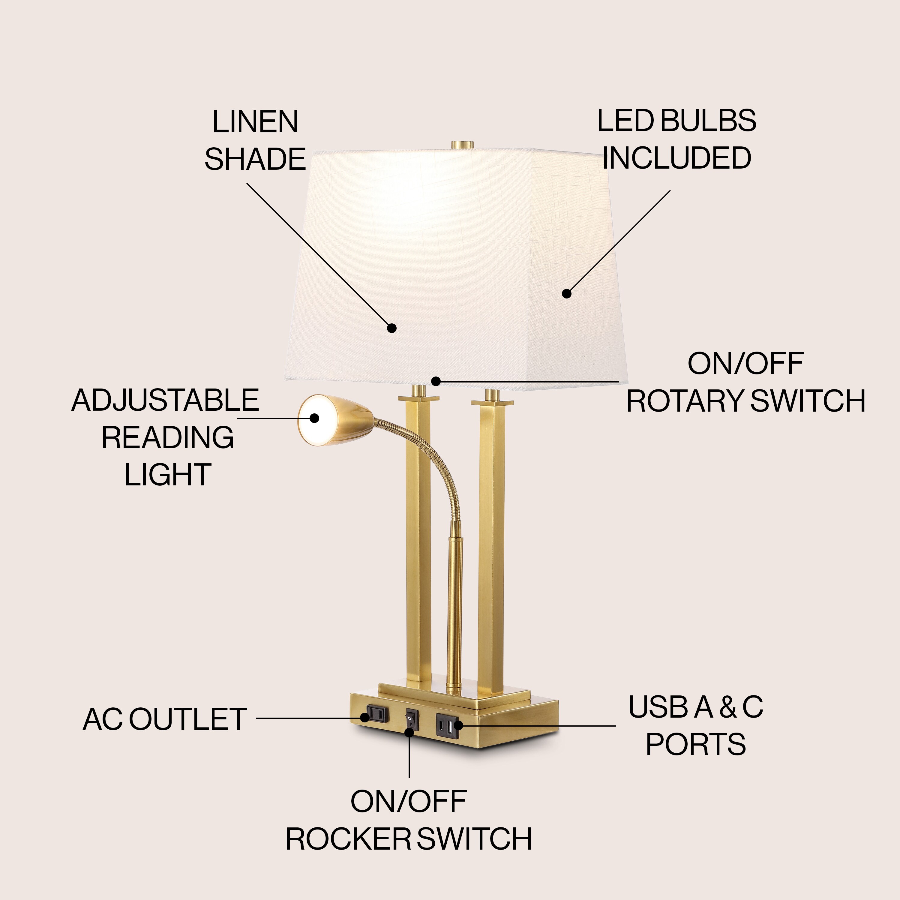 JONATHAN  Y JYL1144B Table-Lamps - View #3