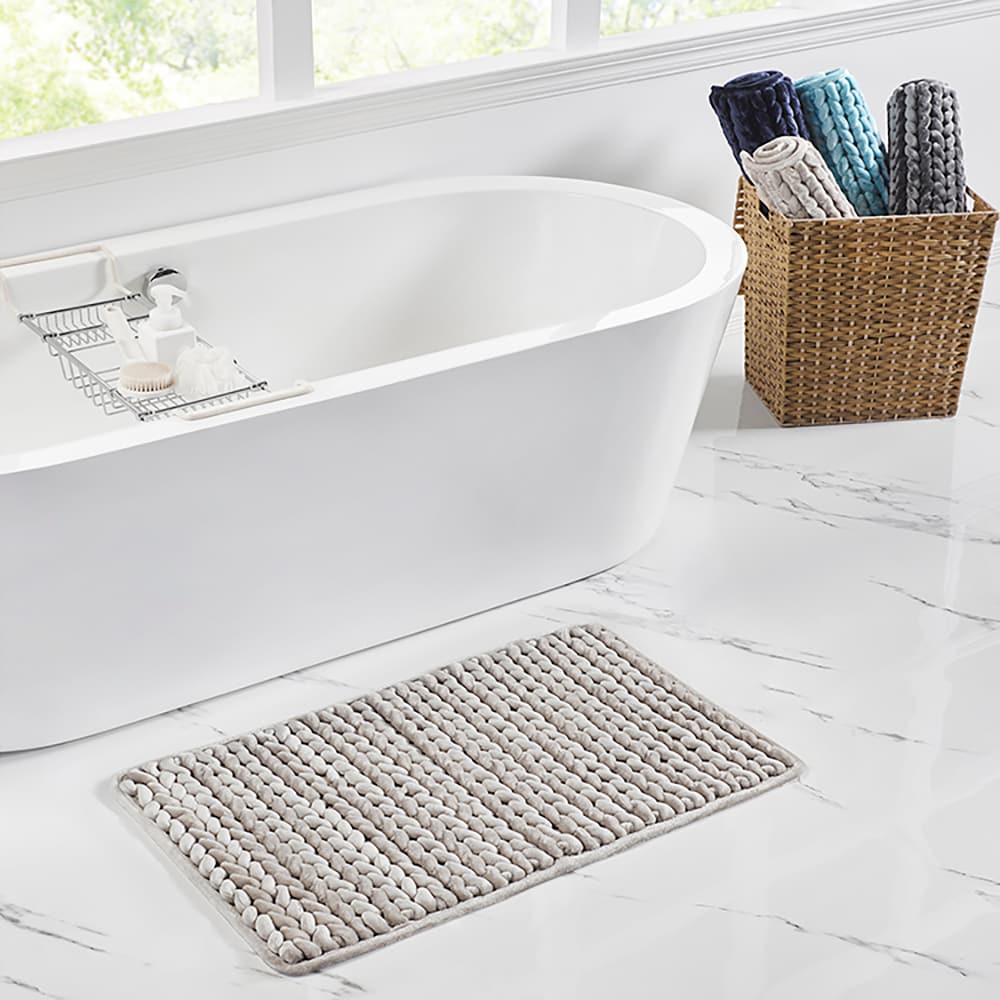 Bed Bath & Beyond Bathroom Rugs Mat - Light Grey - 32'' x 20