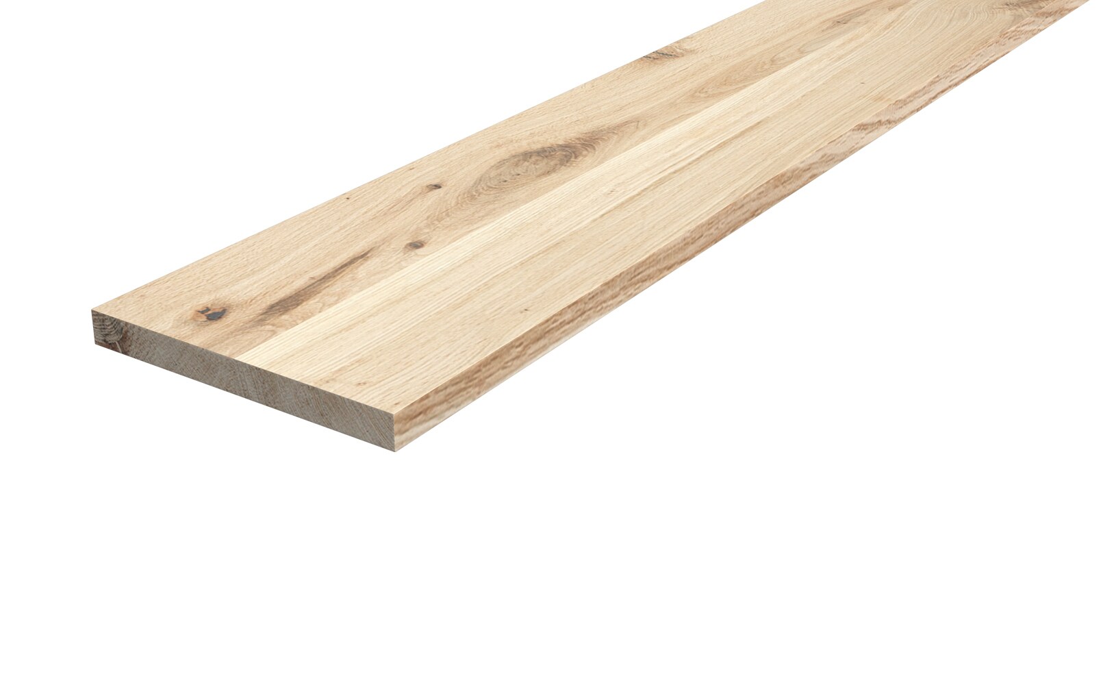 Sparrow Peak 10-in D x 48-in L Oak Wood Rectangular Shelf board