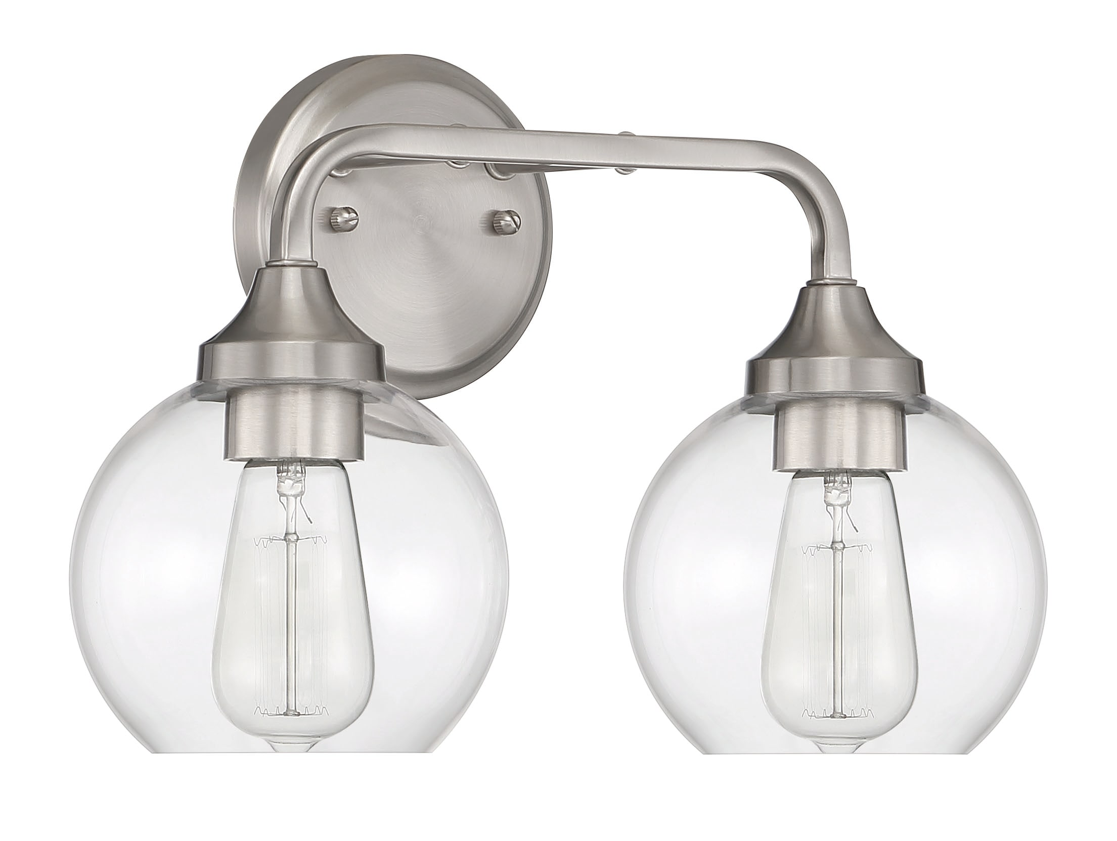 Craftmade 56202-BNK Glenda 14.75-in 2 -Light Brushed Nickel Traditional Vanity light