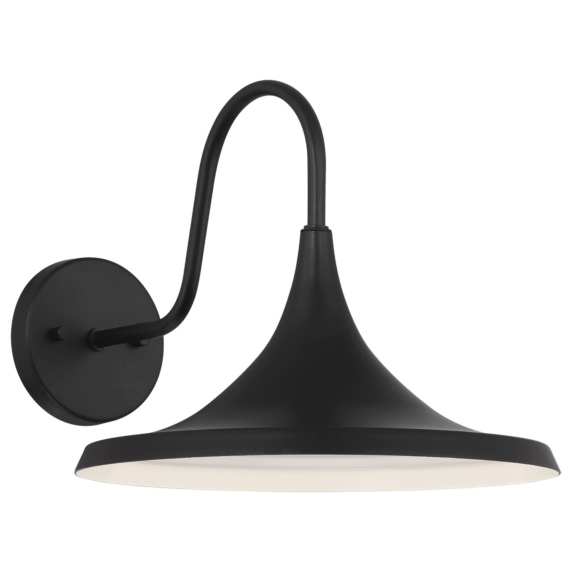Access Lighting A-ACS-20381LEDDMG-BL Pella 1 - Light - Black /  Aluminum Outdoor Wall Light