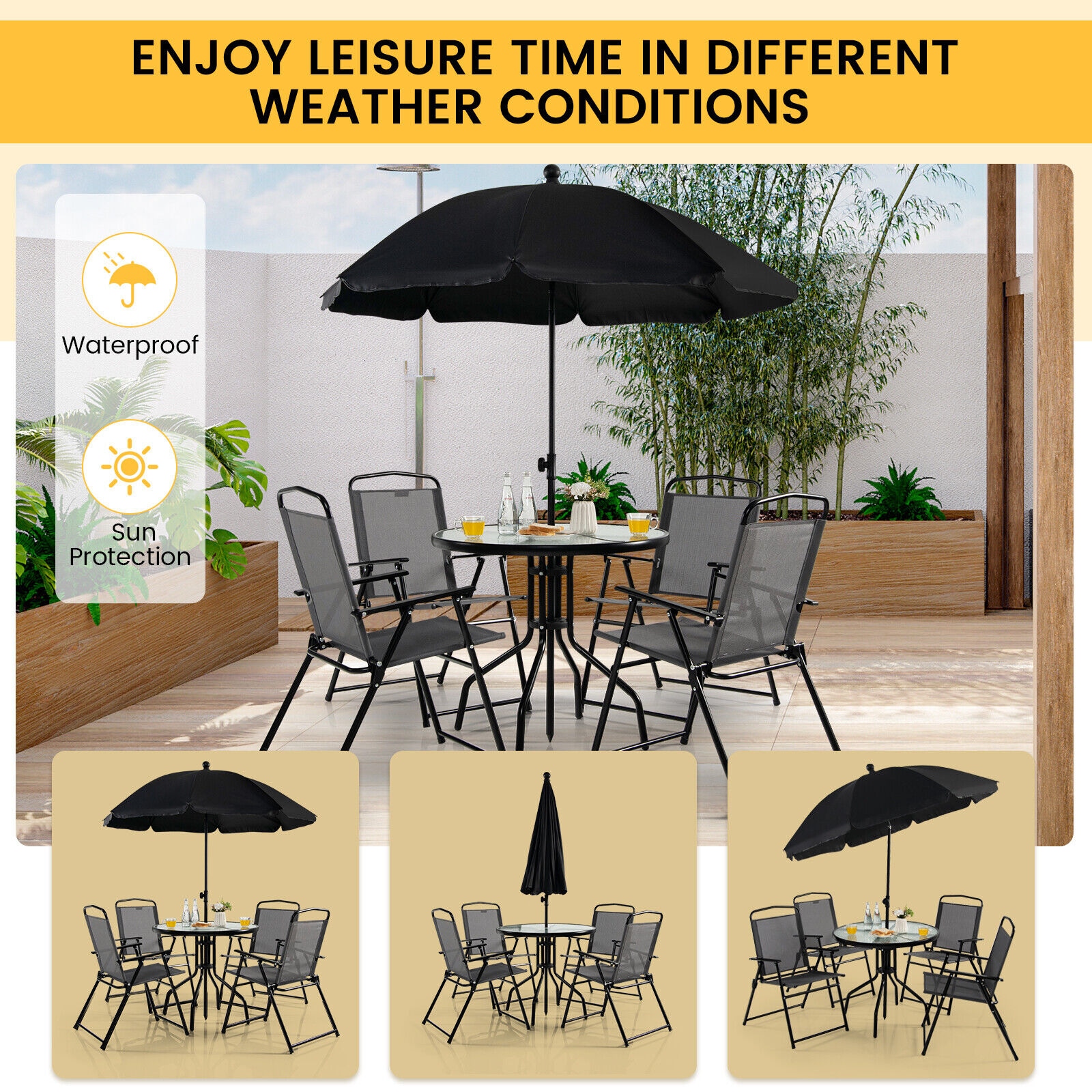 LIVIZA TDZ11803CF Patio-Dining-Sets - View #3