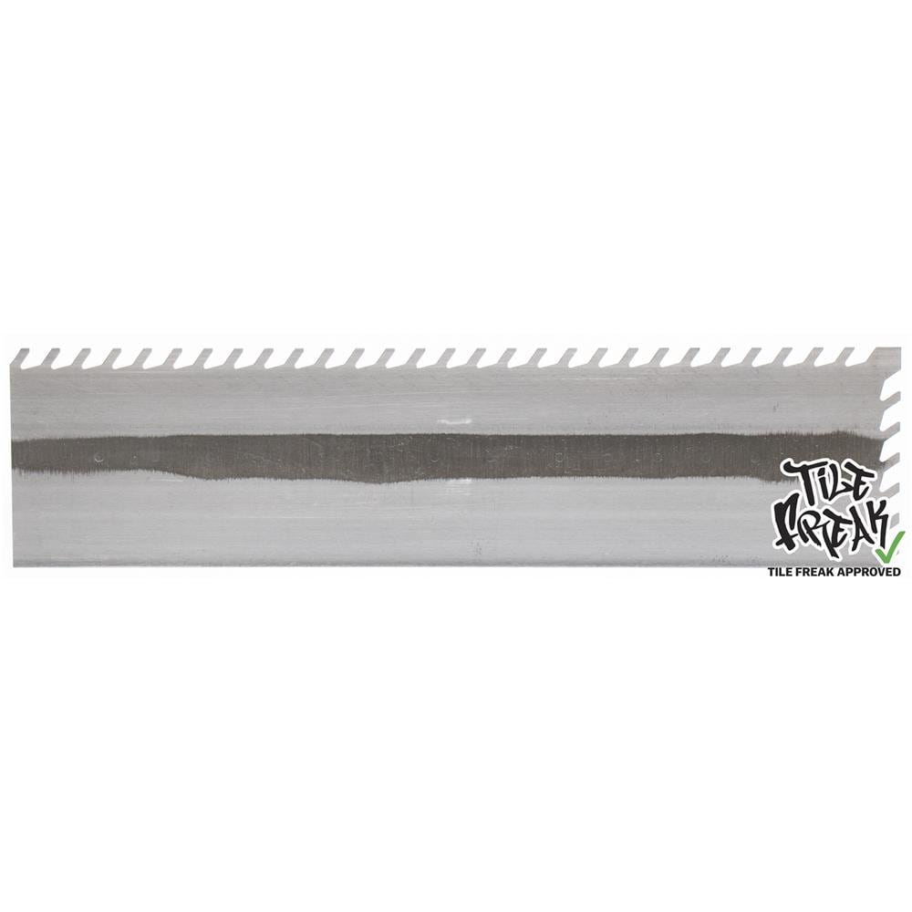 Marshalltown 3/8 Layflat Notched Trowel, 16 x 4 Blade