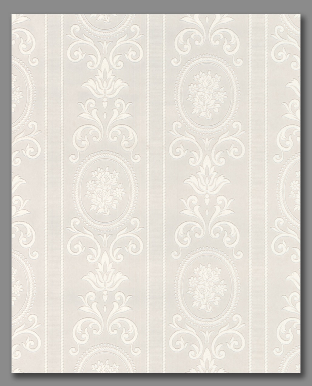 Floral stripe Wallpaper at