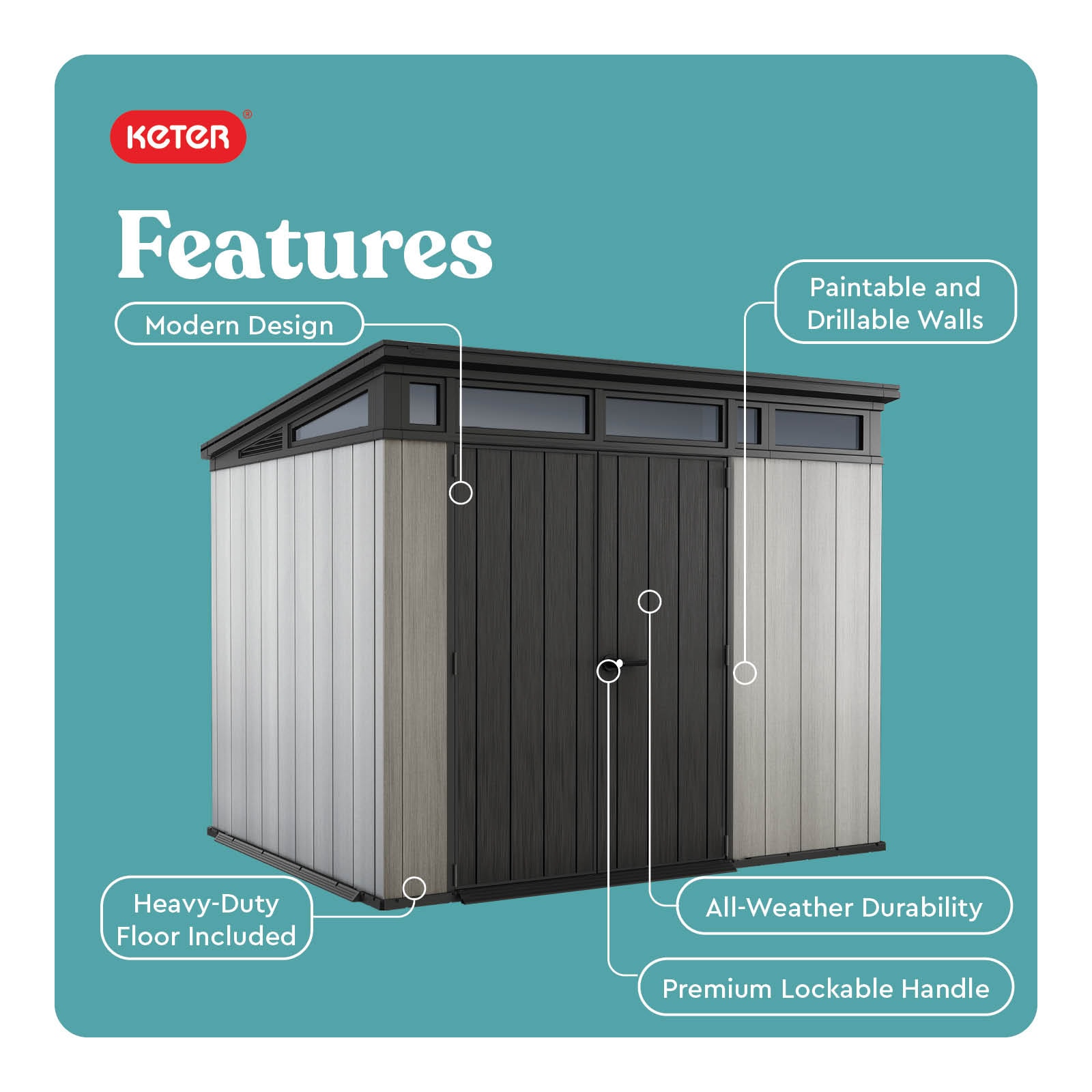 Keter 237083 Vinyl-Resin-Storage-Buildings - View #5