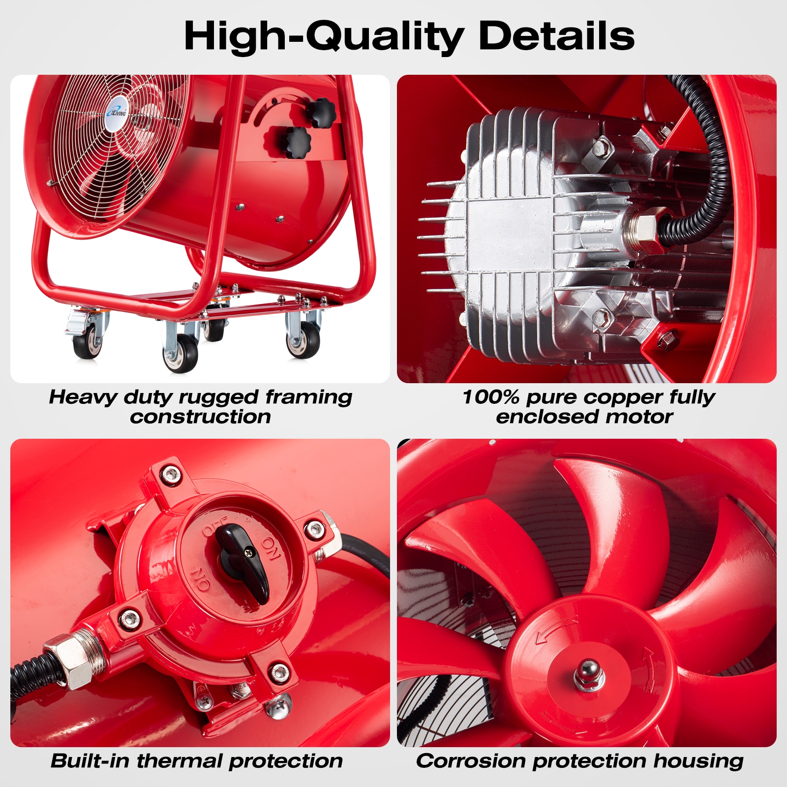 iLIVING ILG8EF16EX Blower-Fans - View #4
