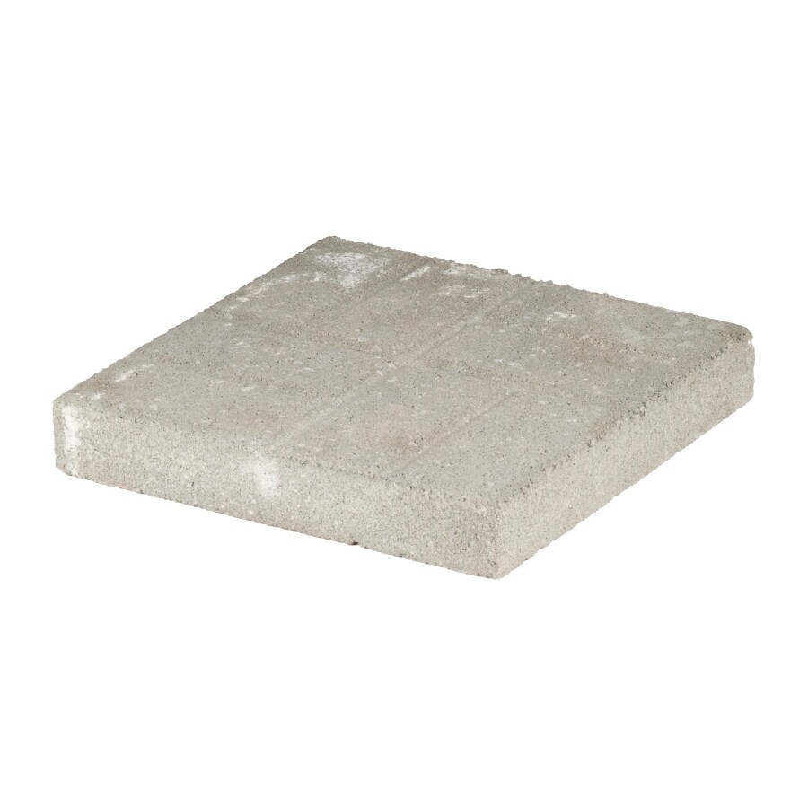 12-in L x 12-in W x 2-in H Square Gray Concrete Patio Stone in the Pavers &  Stepping Stones department at