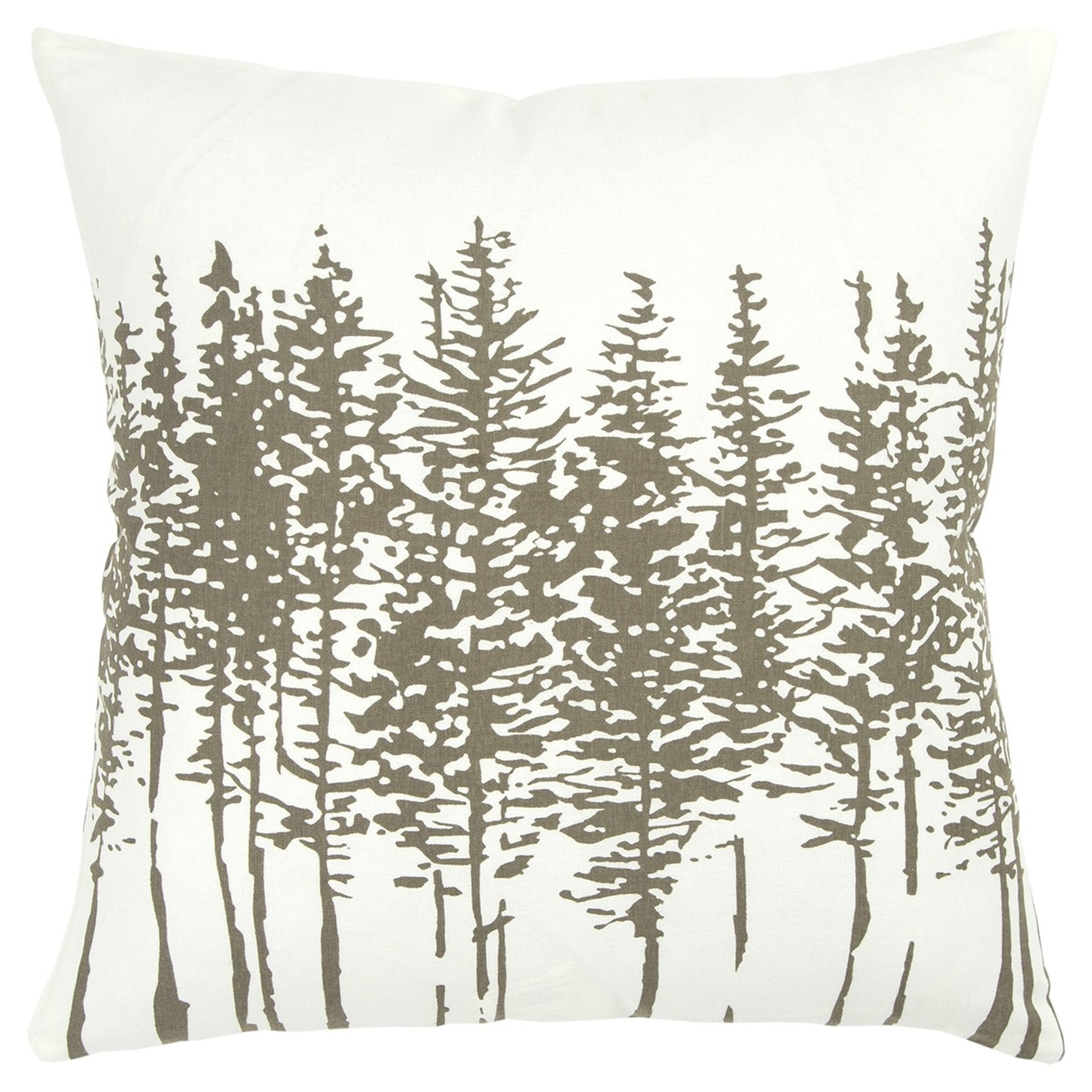 HomeRoots 4000403142 18-in x 18-in Gray Square Indoor Decorative Pillow