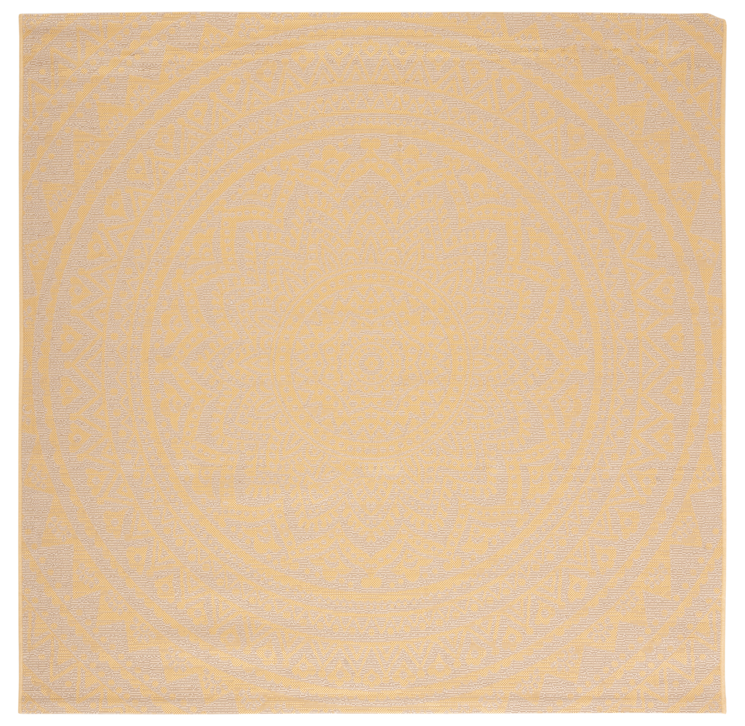 Safavieh - Courtyard   Cy6734-30612 Beige Gold 7 X 7 Area Rug