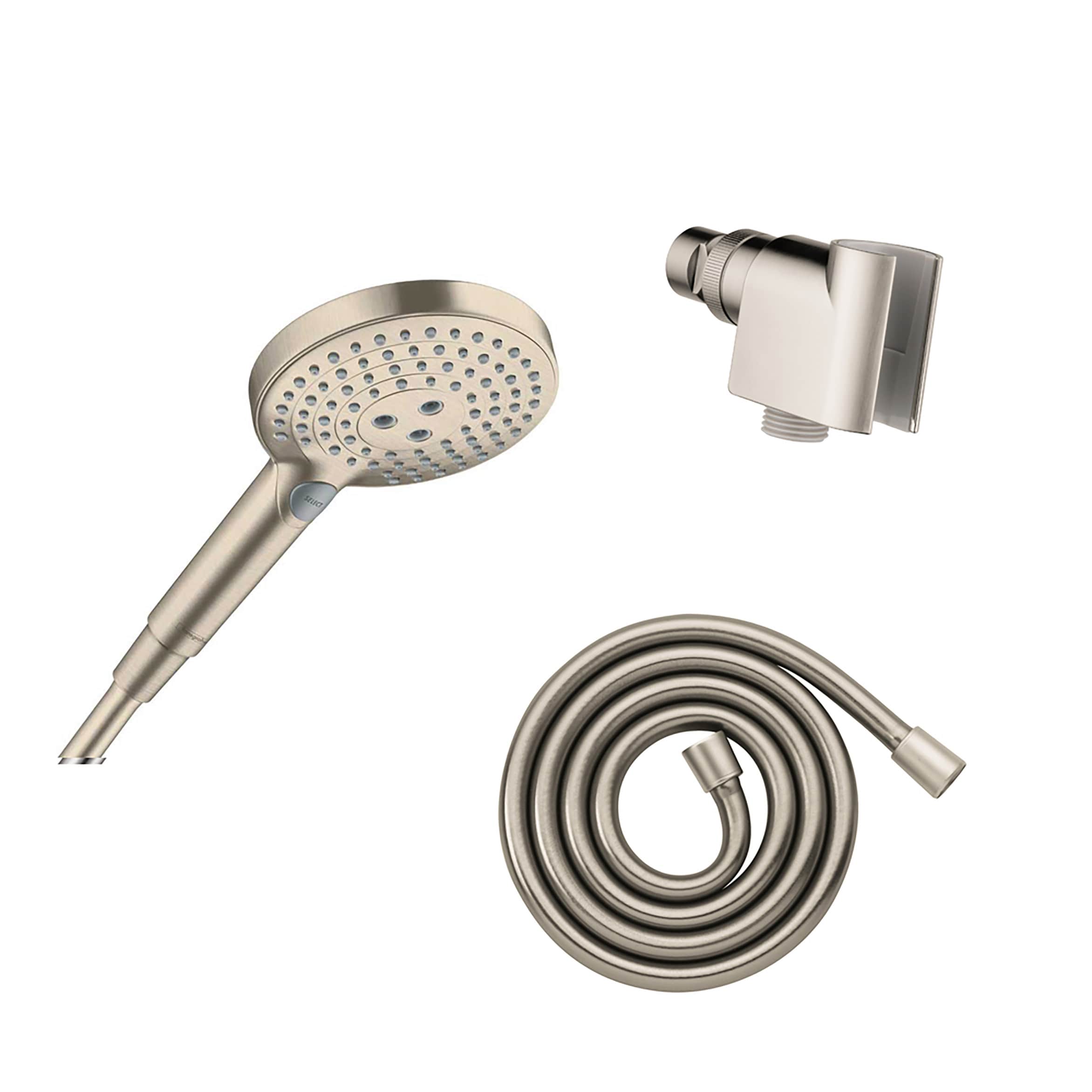 Hansgrohe 04913820 3.0 -Settings Brushed Nickel 5-in Round Fixed Shower Head 2.5 GPM