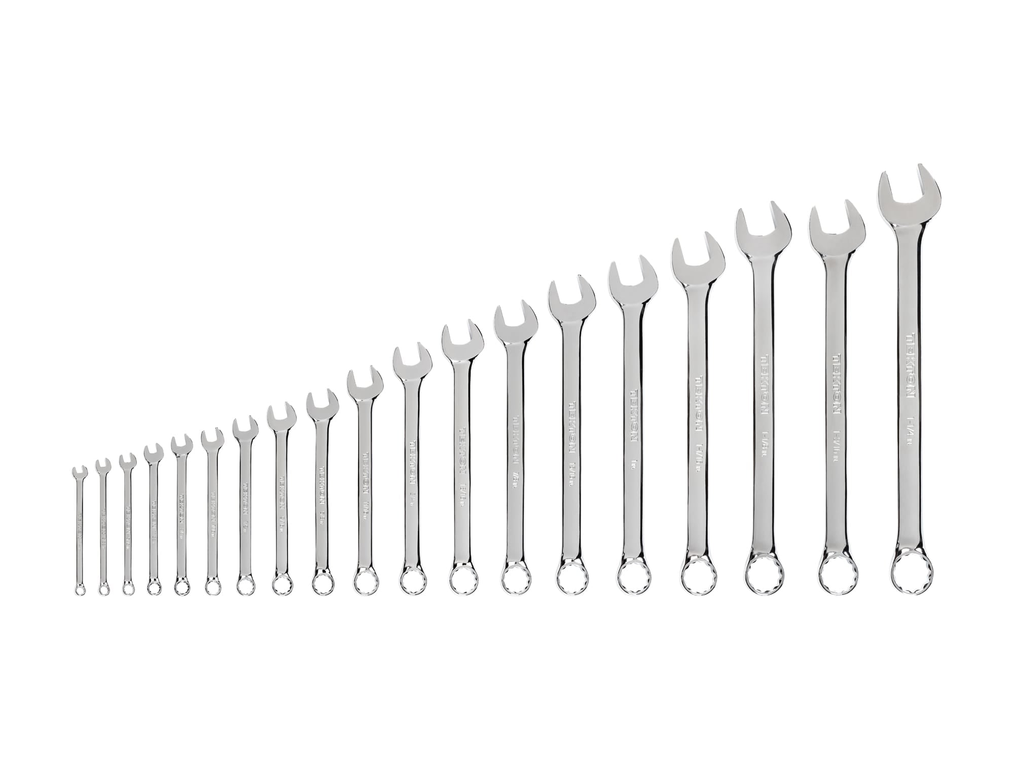 TEKTON WCB90104 19 -Piece Set 12-point Standard (SAE) Standard Combination Wrench (no case)